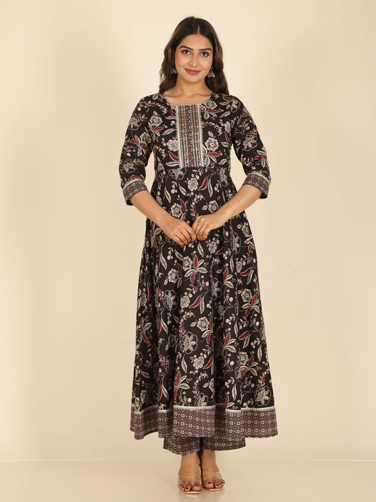 Soft Cotton Floral Kurta