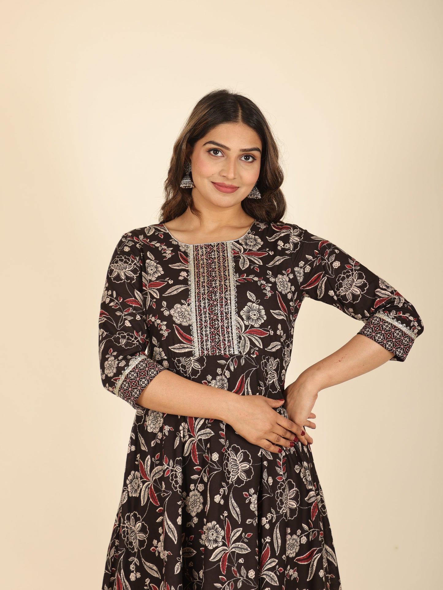 Soft Cotton Floral Kurta