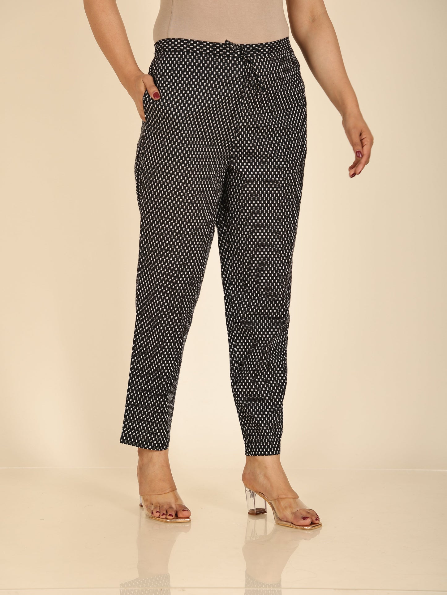 Soft Cotton Geometric Pant