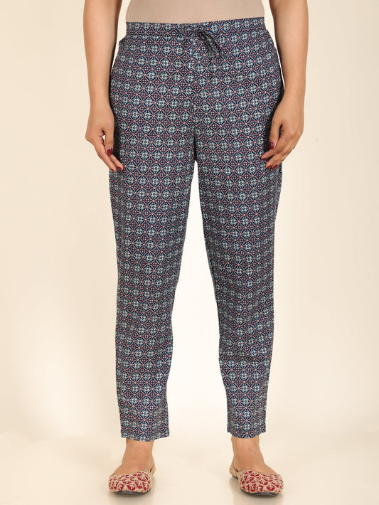 Soft Cotton Geometric Pant