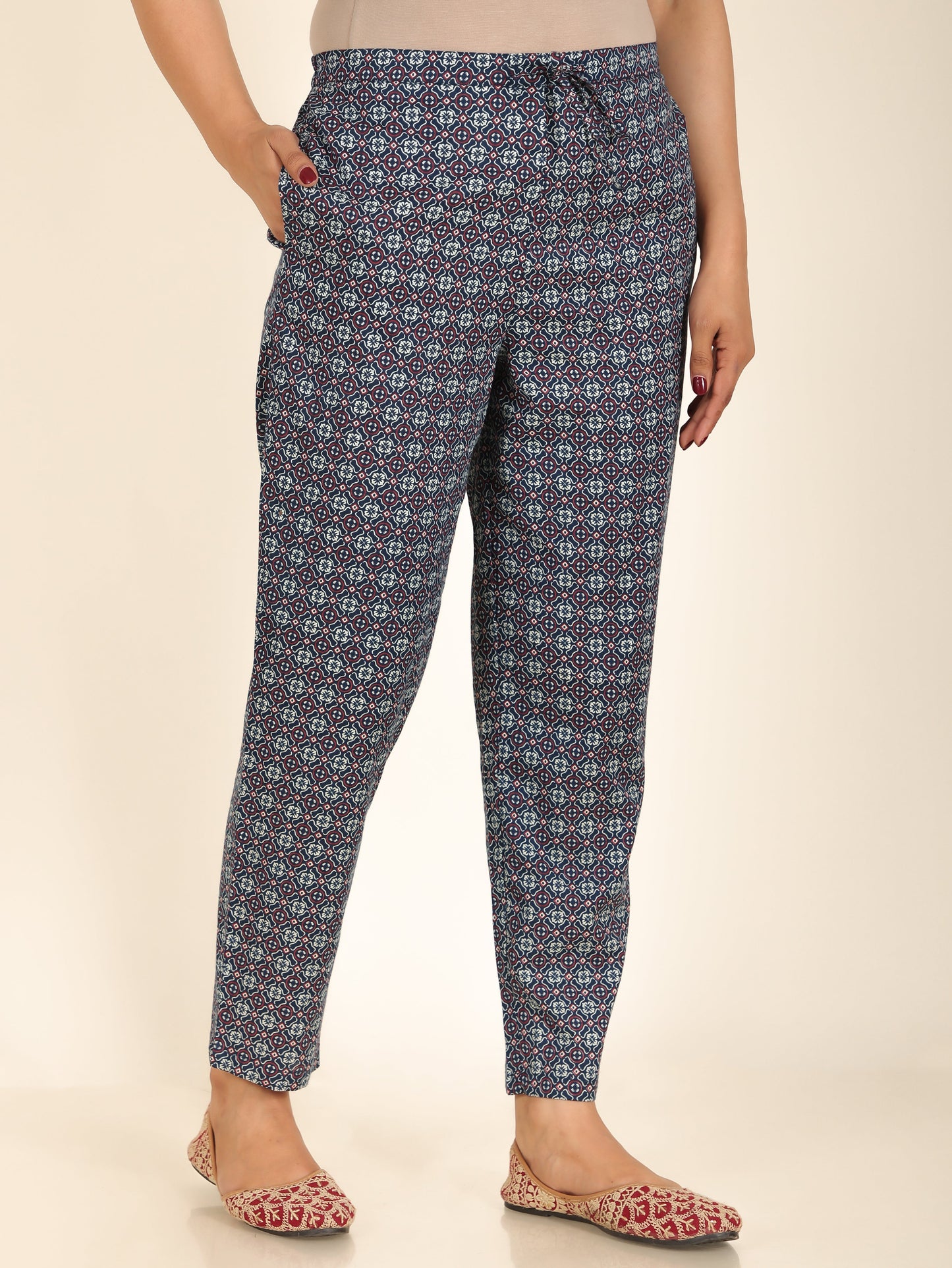 Soft Cotton Geometric Pant