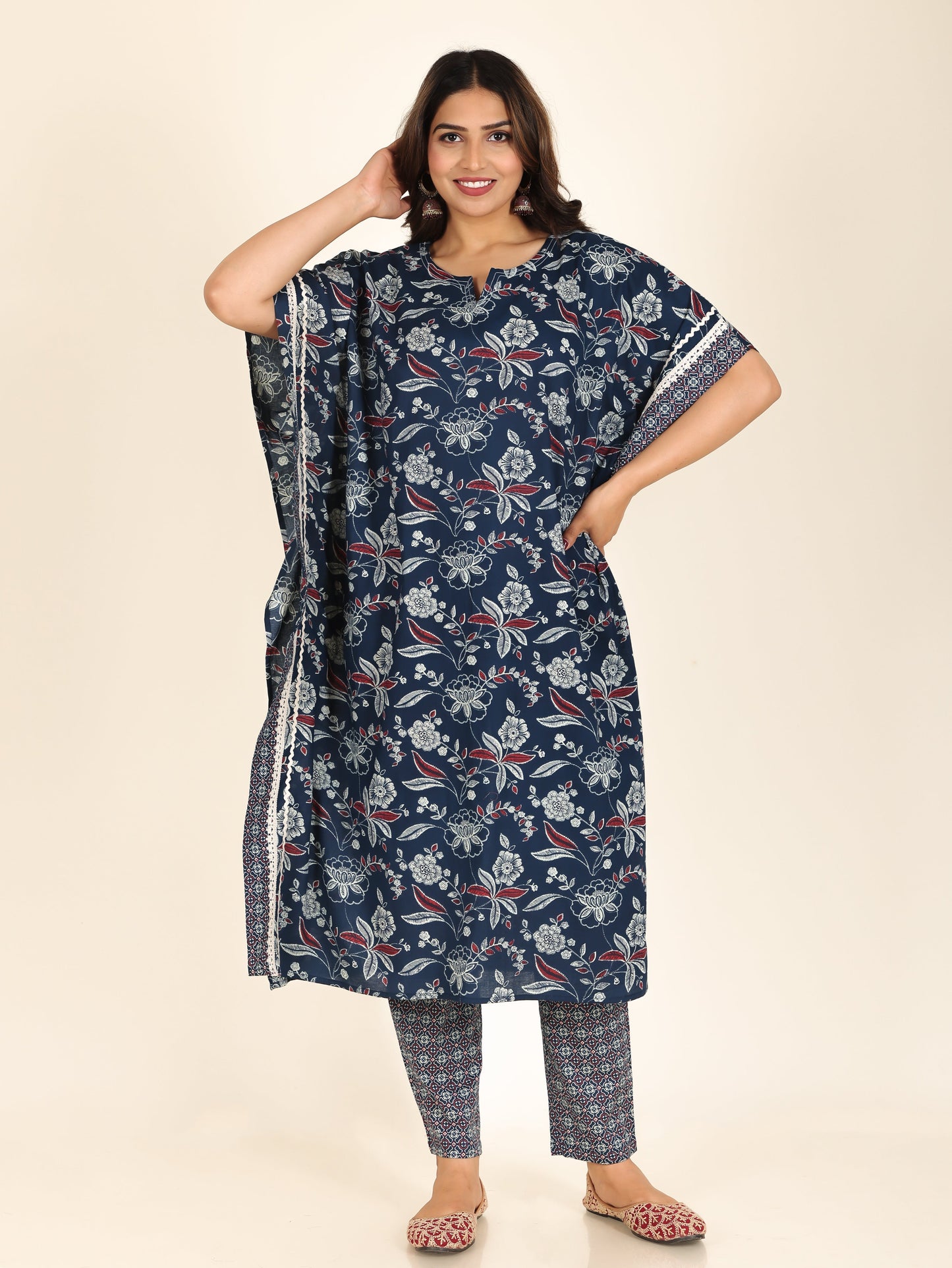 Soft Cotton Floral Kurta