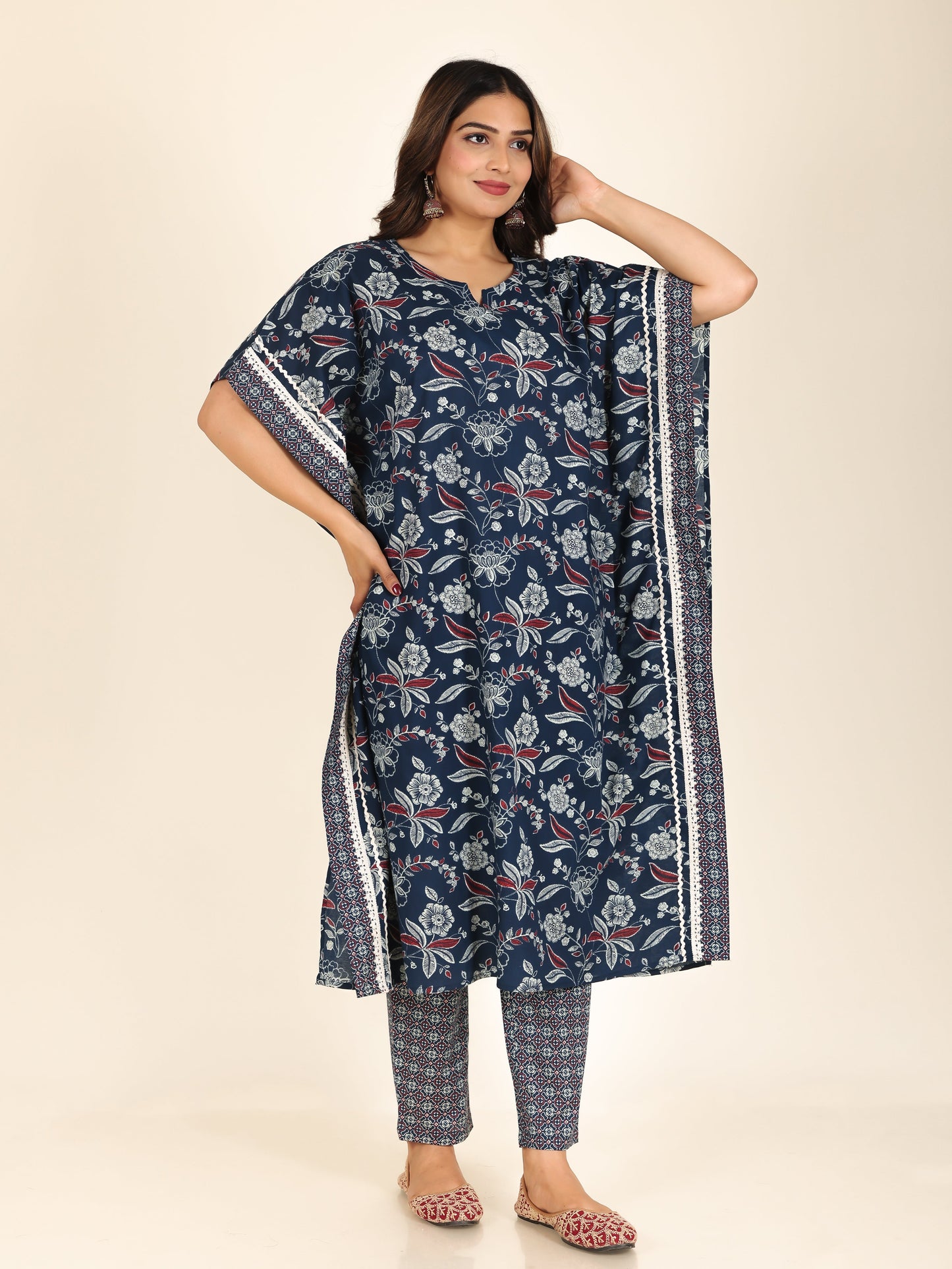 Soft Cotton Floral Kurta