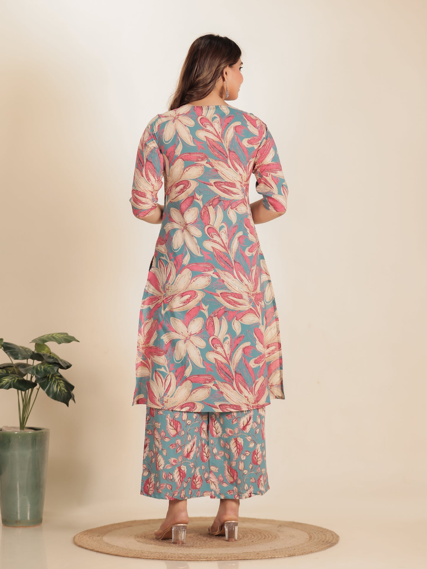 Soft Cotton Floral Kurta