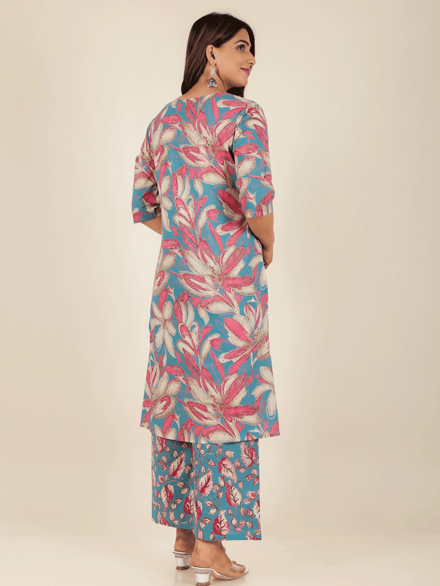 Soft Cotton Floral Kurta