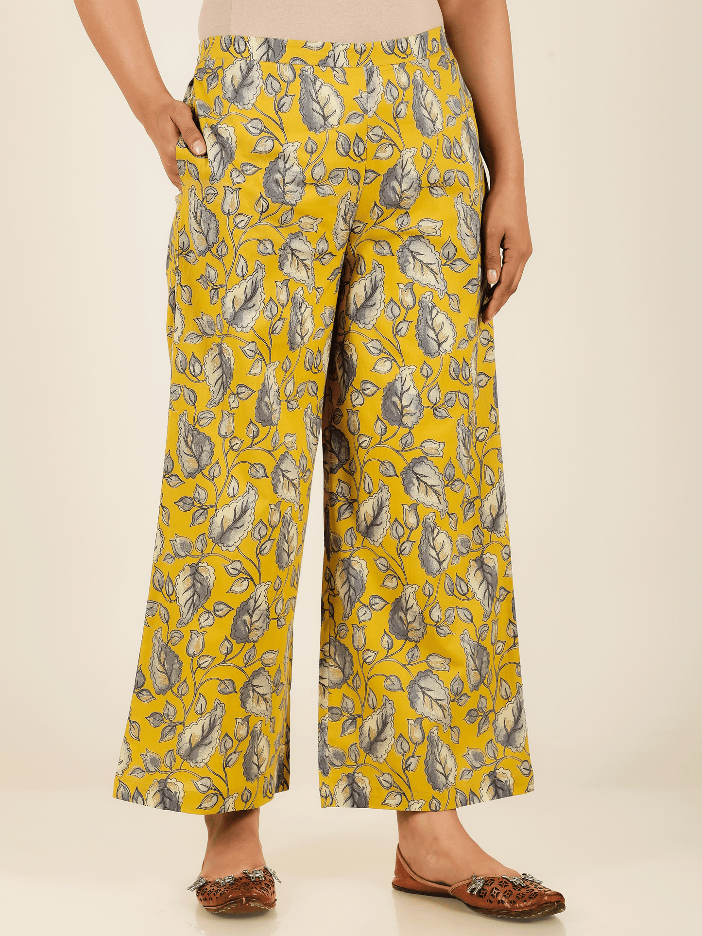 Soft Cotton Floral Palazzo