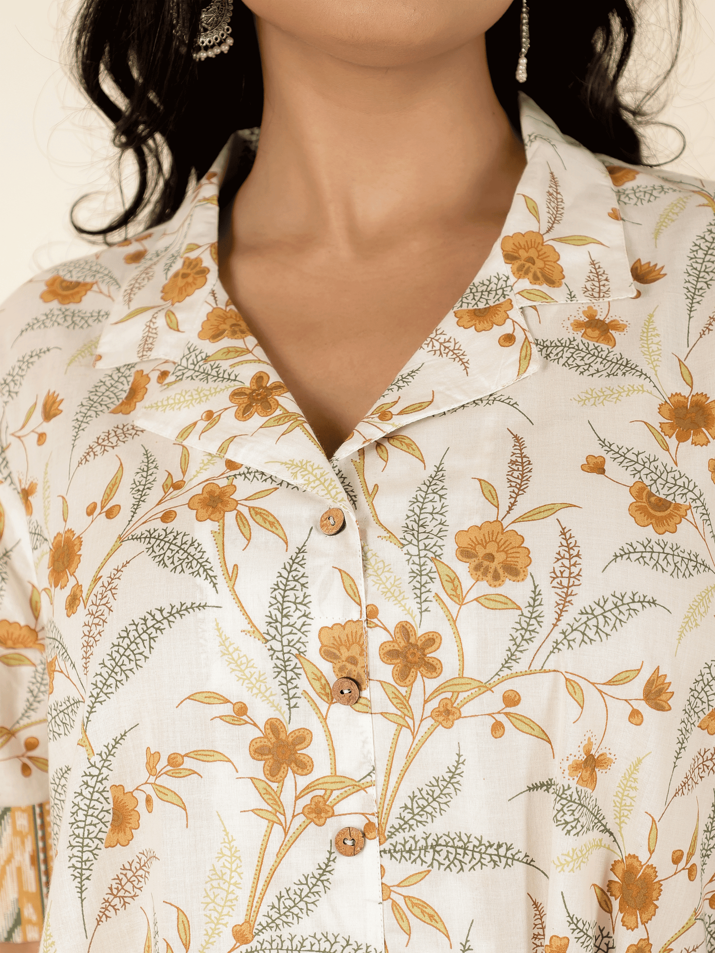 Soft Cotton Floral Kurta