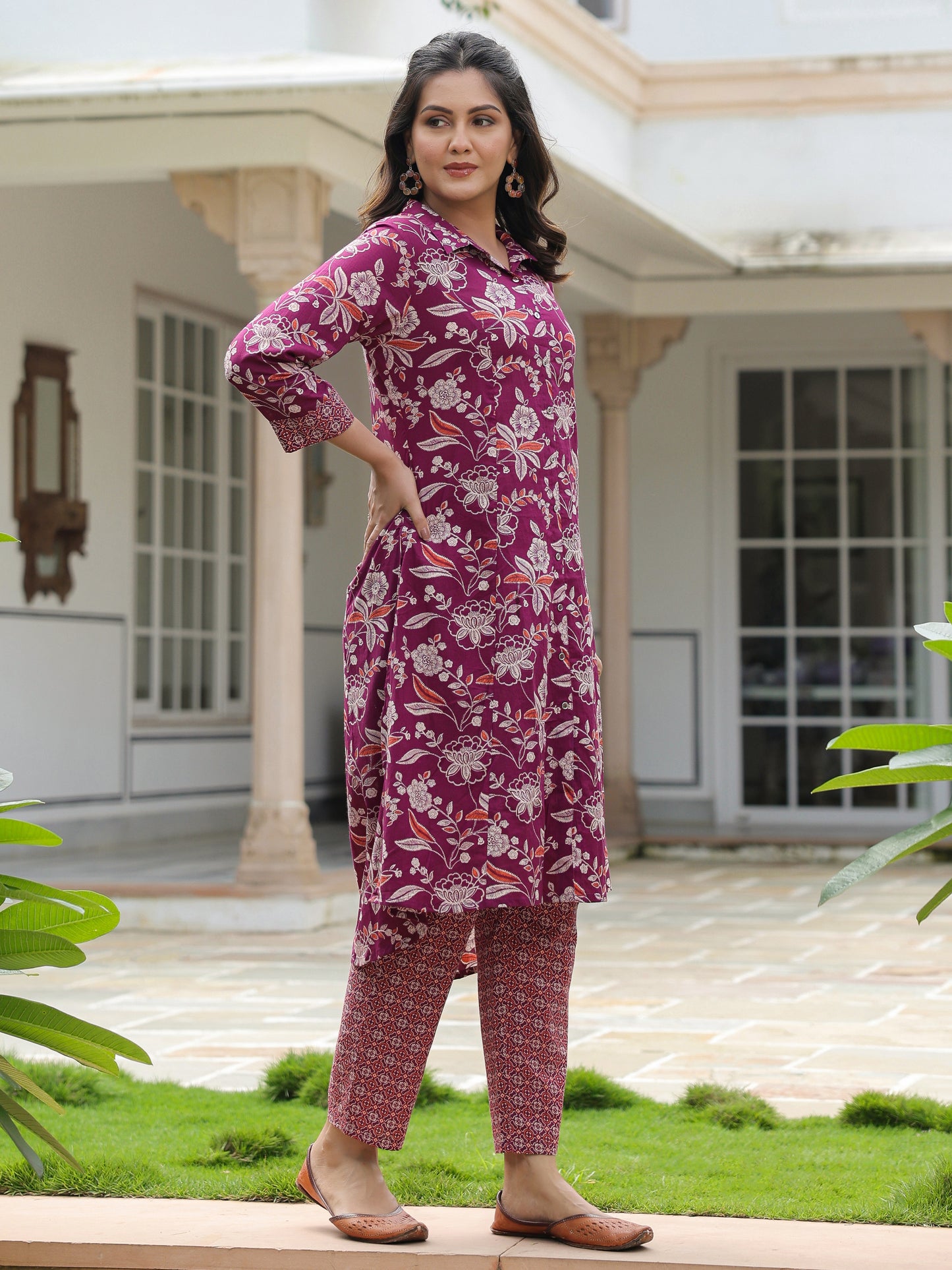 Soft Cotton Floral Kurta