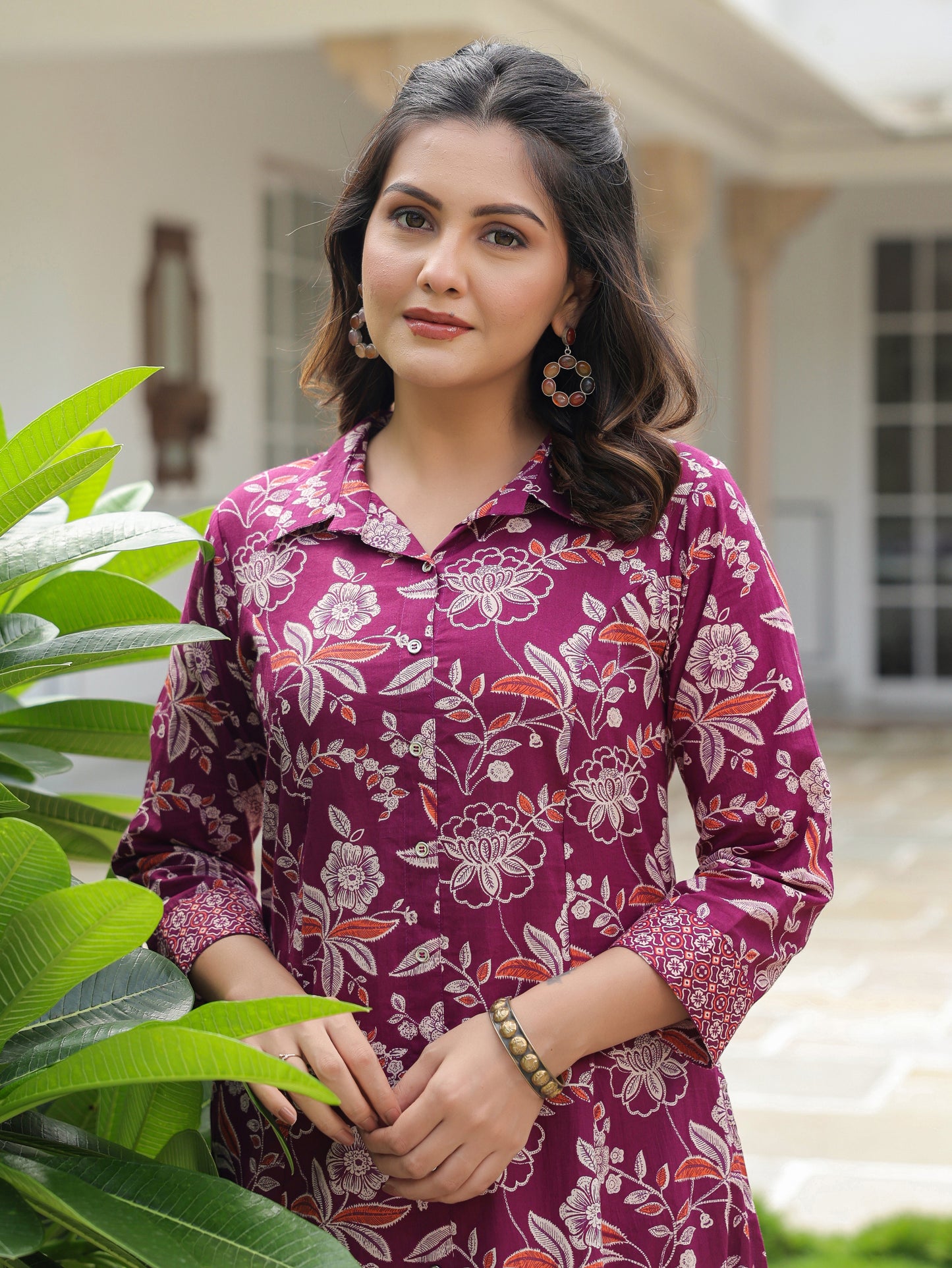 Soft Cotton Floral Kurta