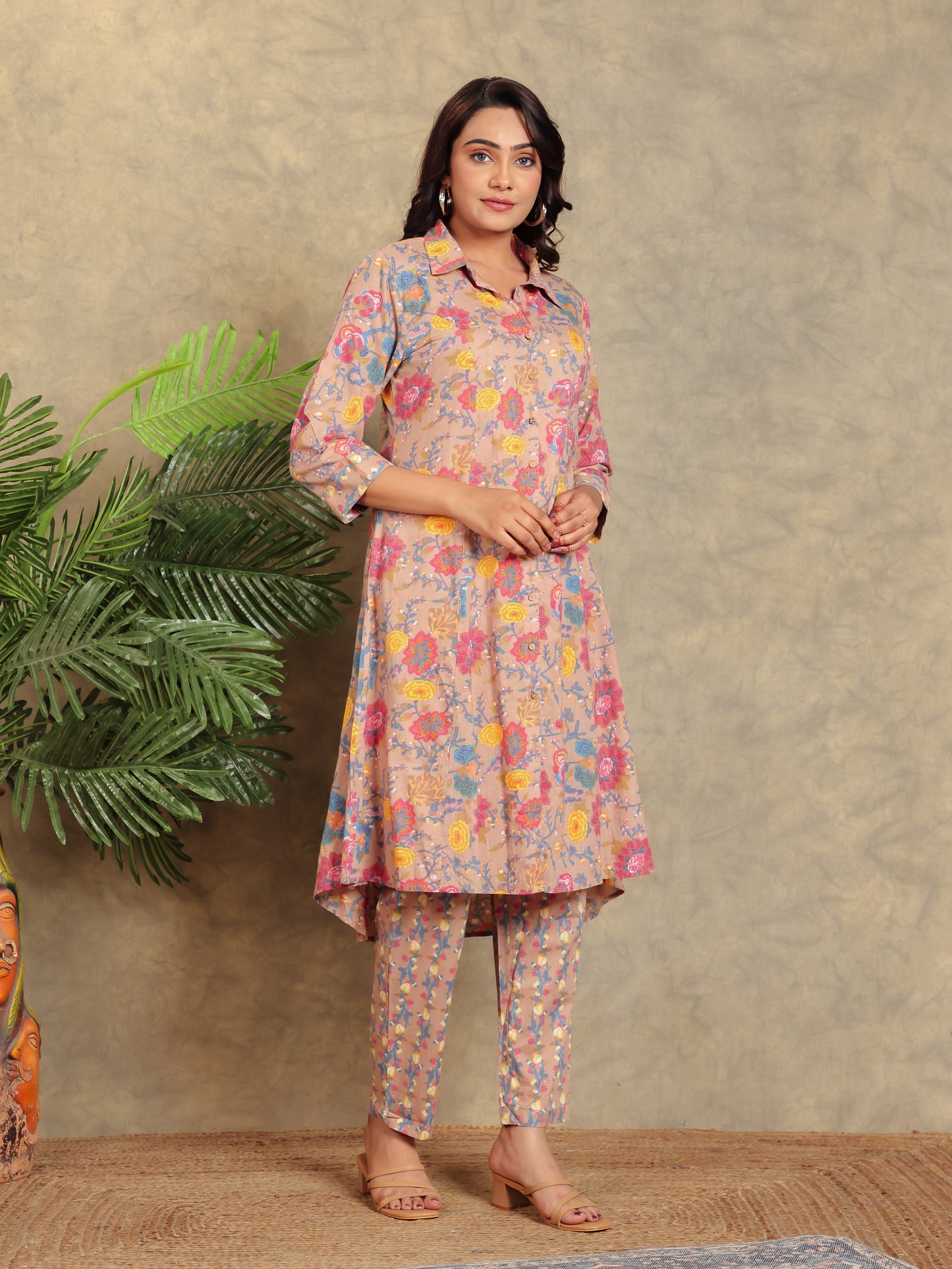 Soft Cotton Floral Kurta