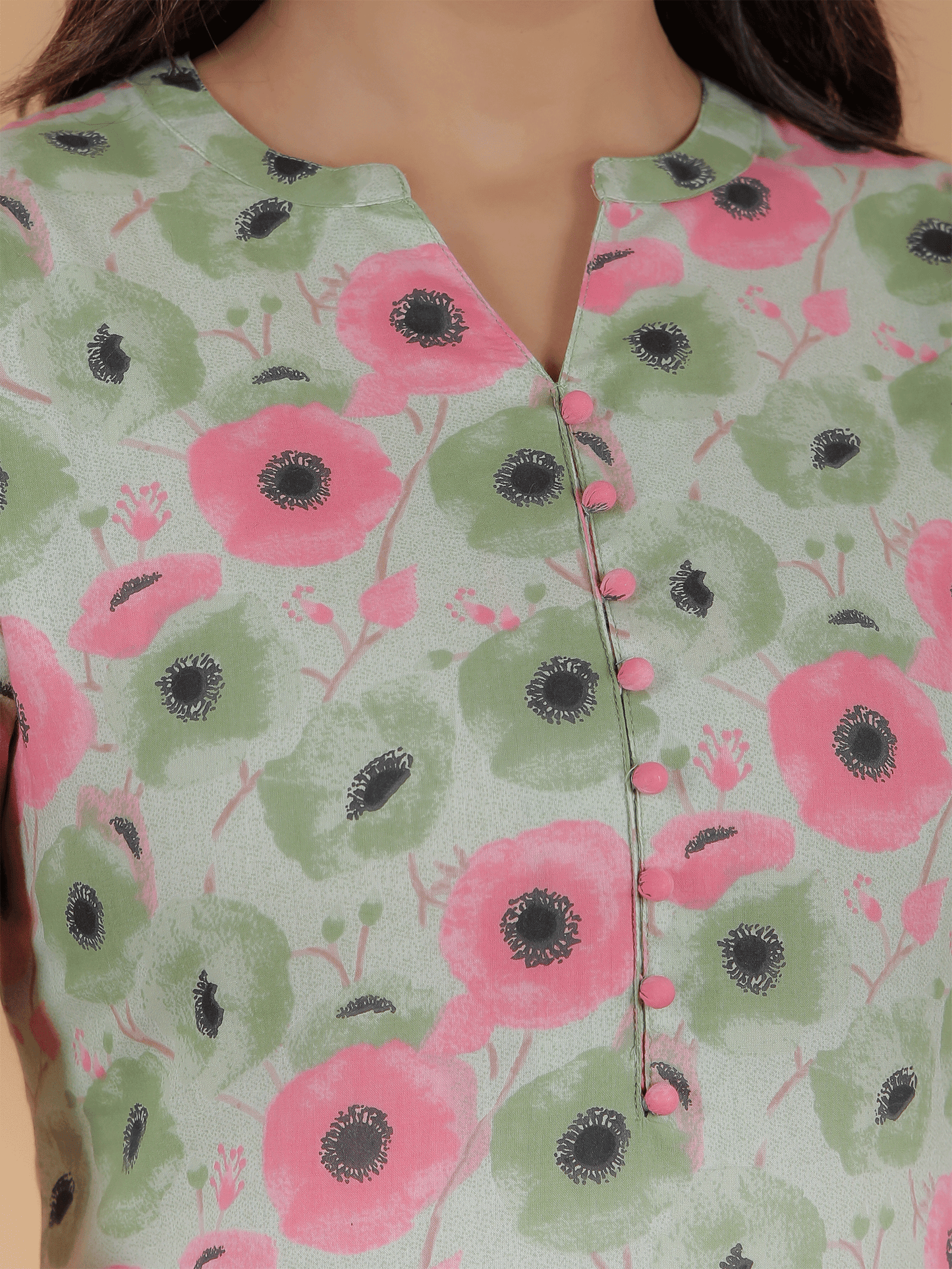 Soft Cotton Floral Kurta