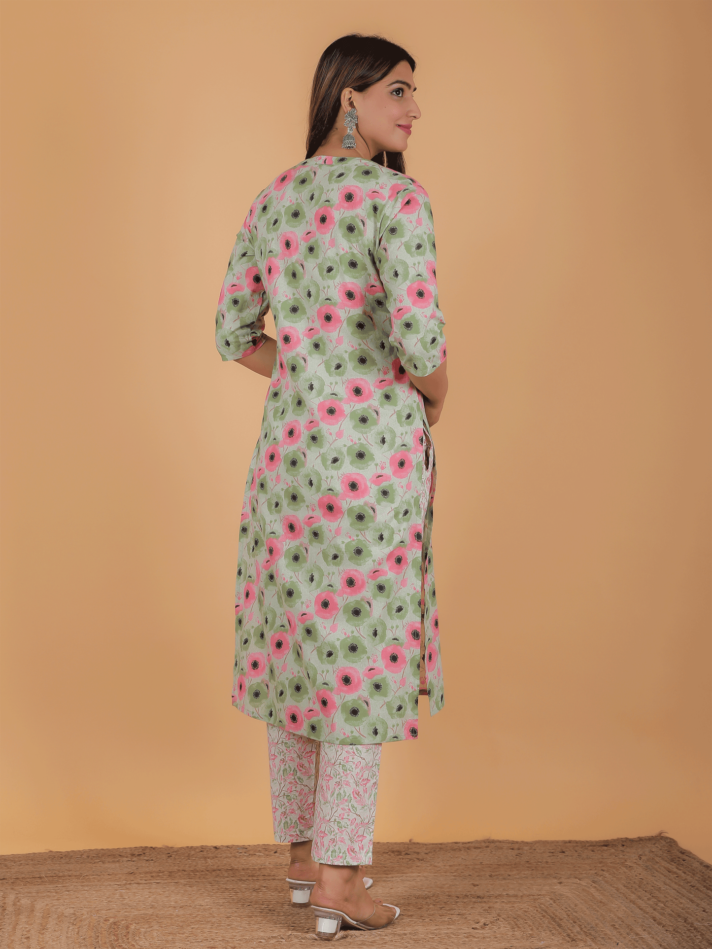 Soft Cotton Floral Kurta