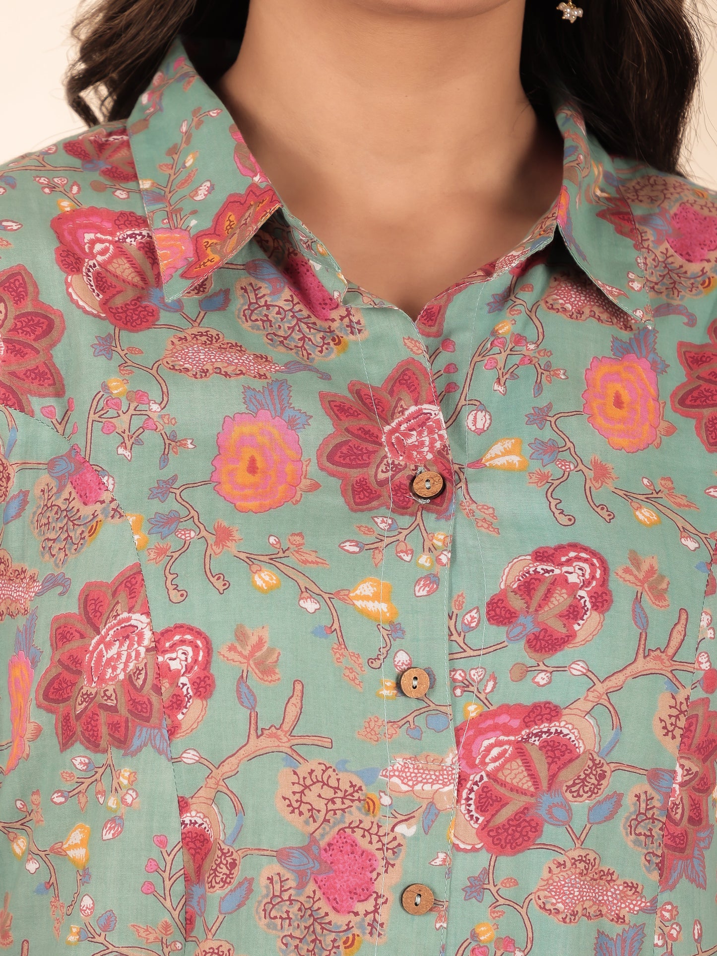 Soft Cotton Floral Kurta