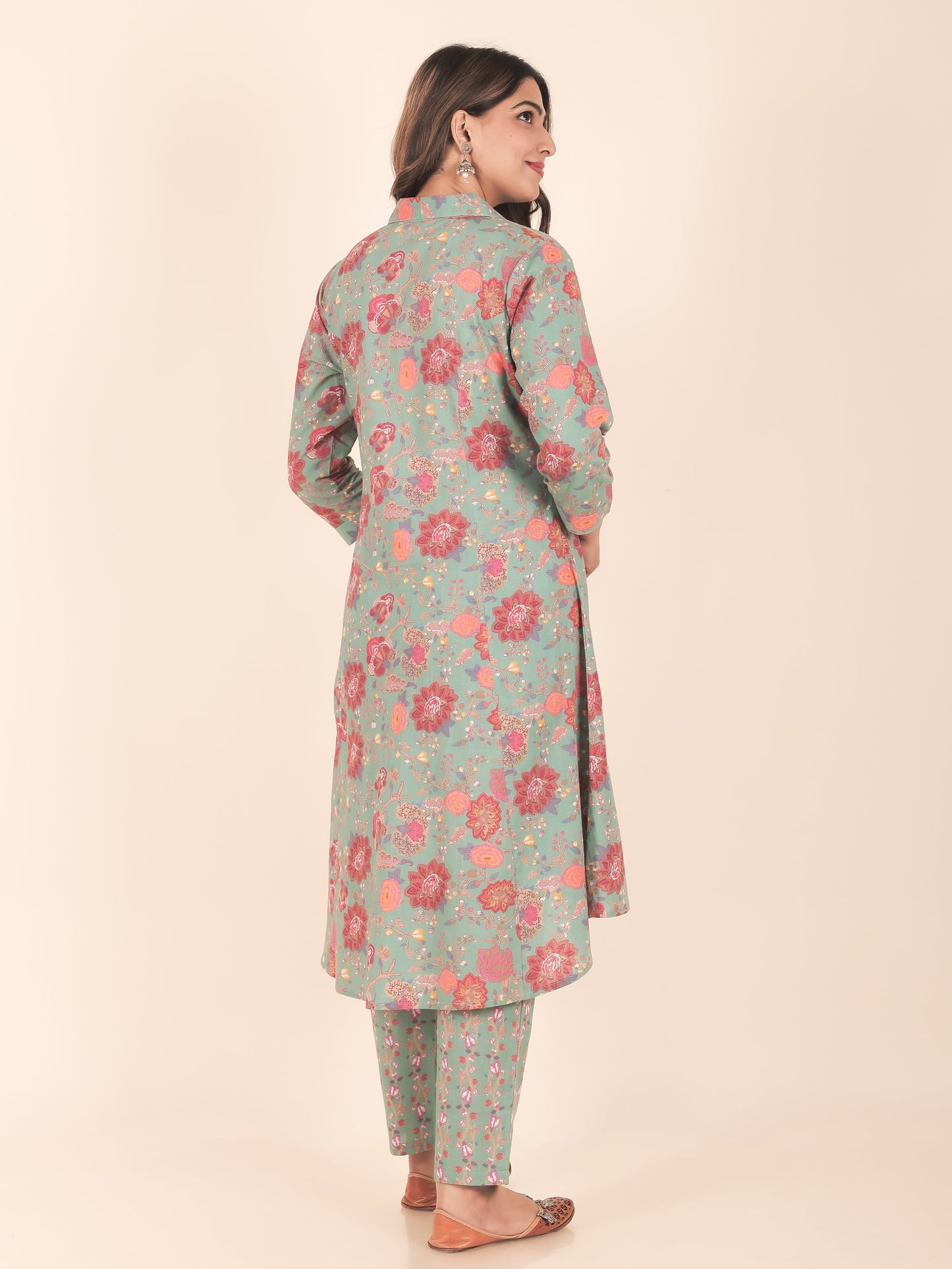 Soft Cotton Floral Kurta