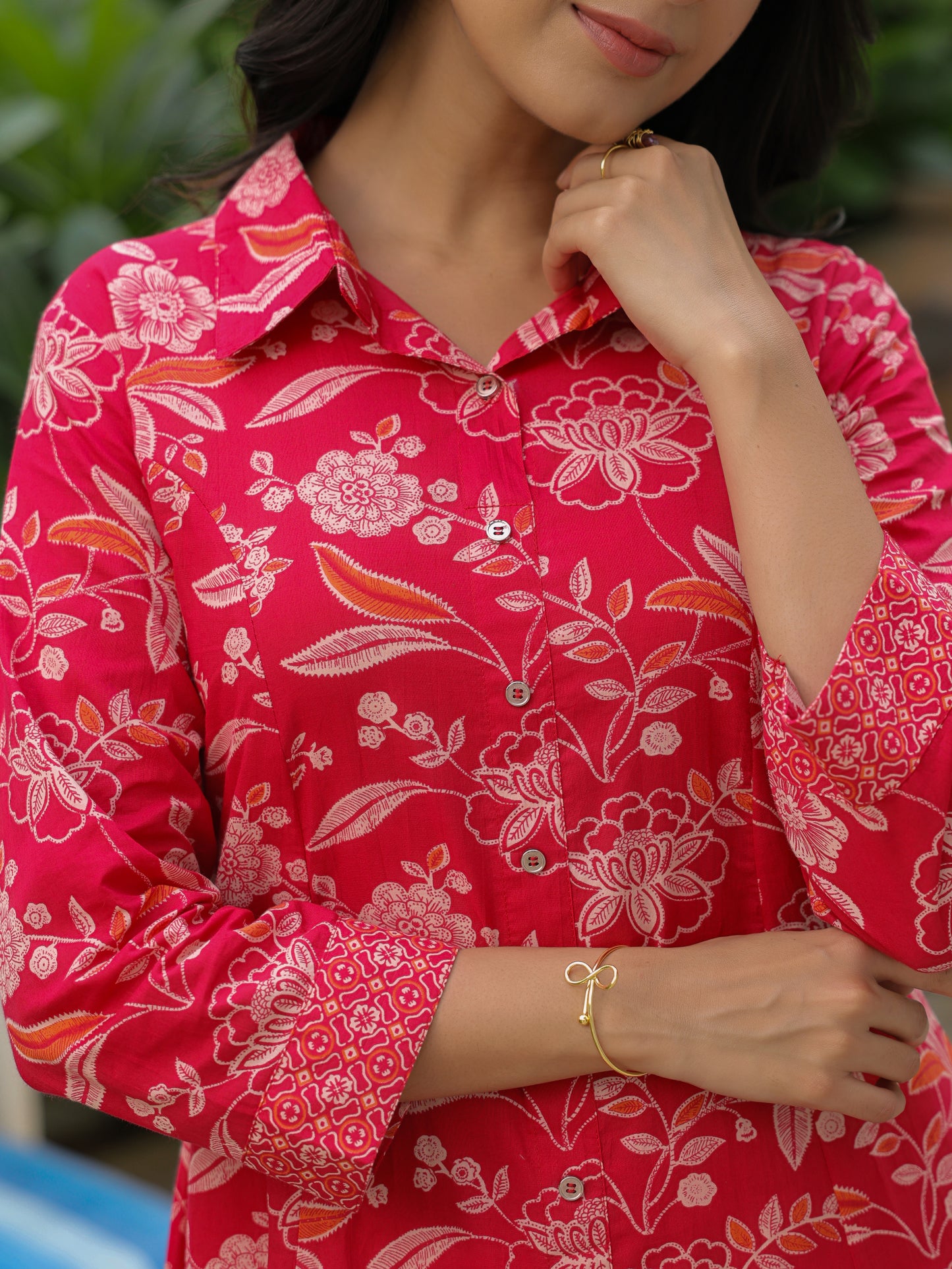 Soft Cotton Floral Kurta