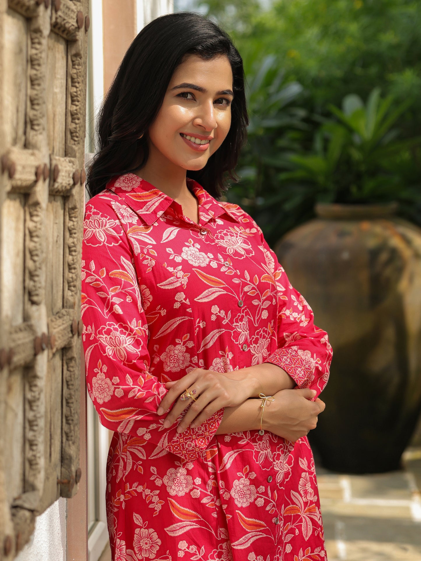 Soft Cotton Floral Kurta