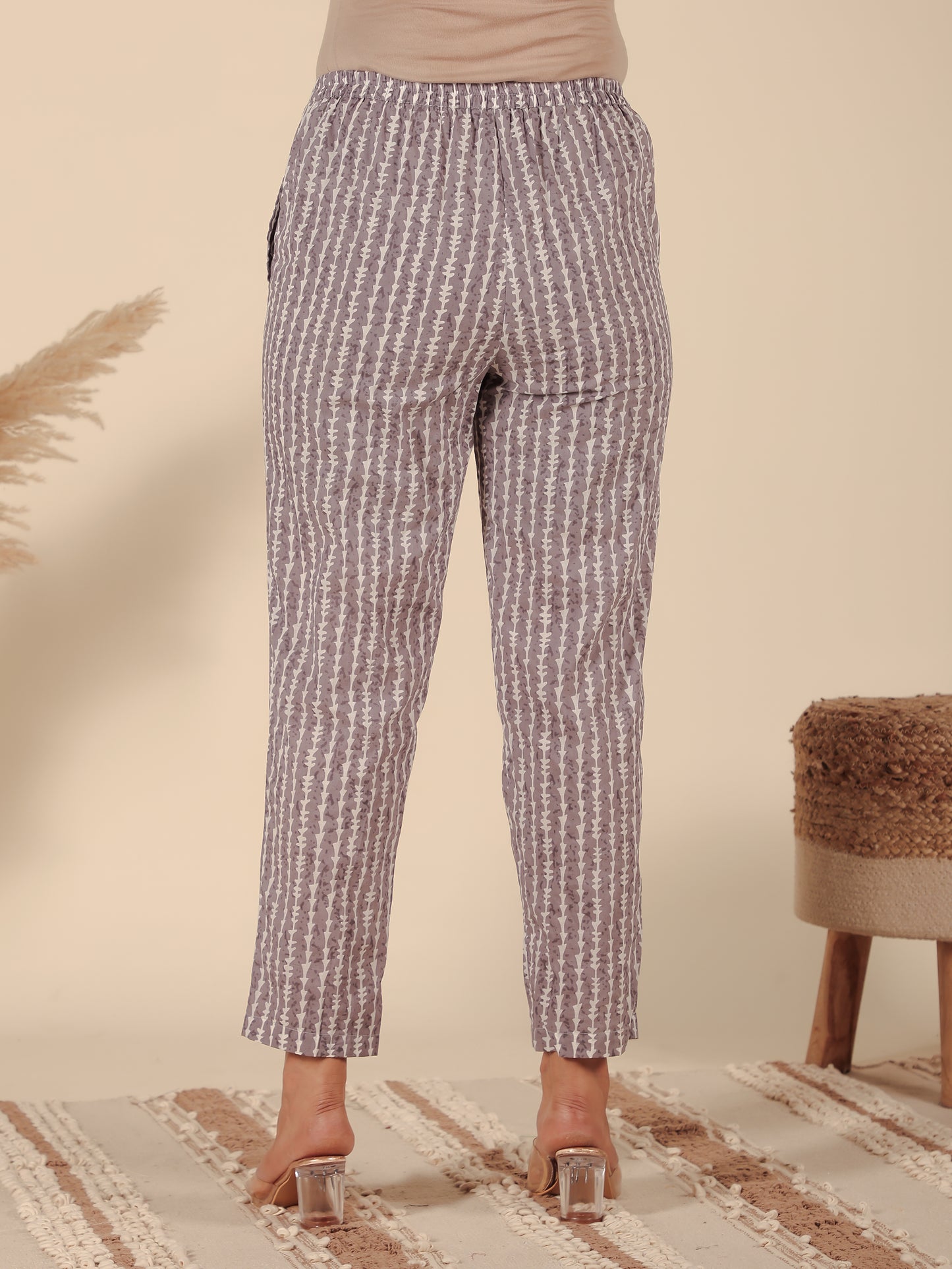 Soft Cotton Striped Pant