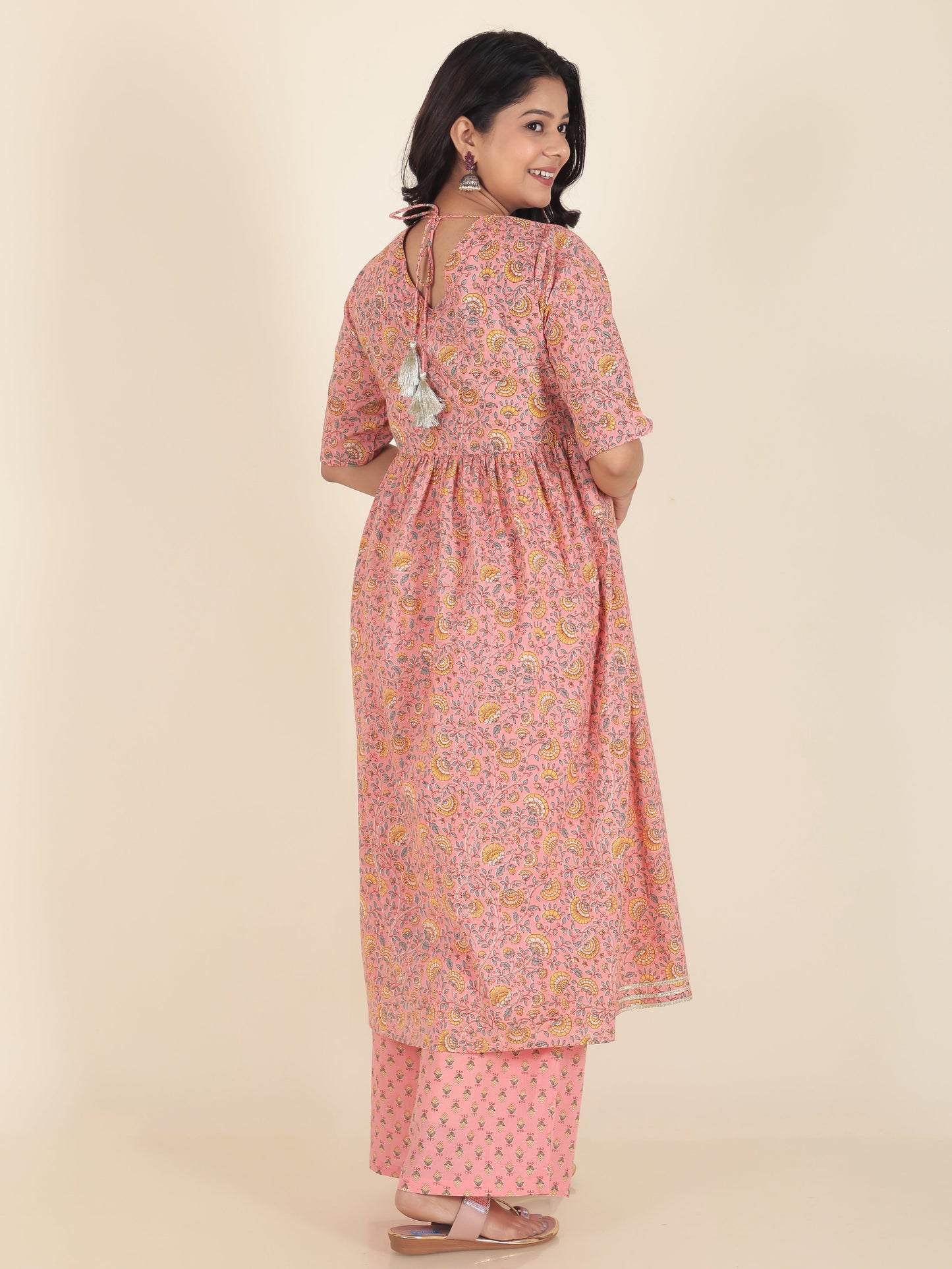 Soft Cotton Floral Kurta