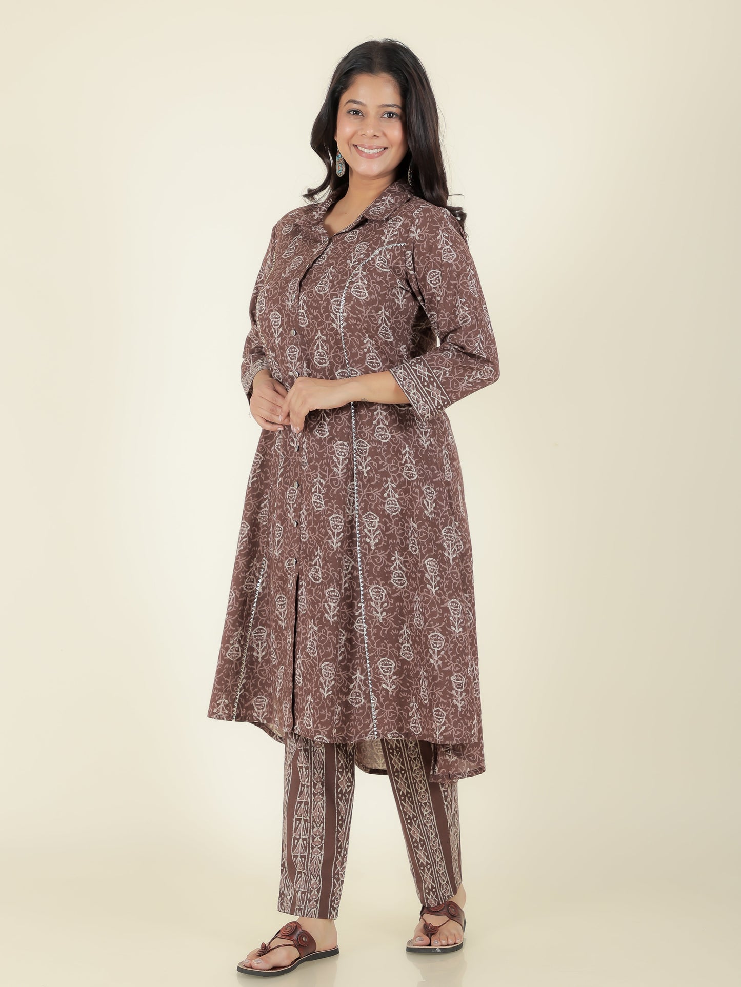 Soft Cotton Floral Kurta