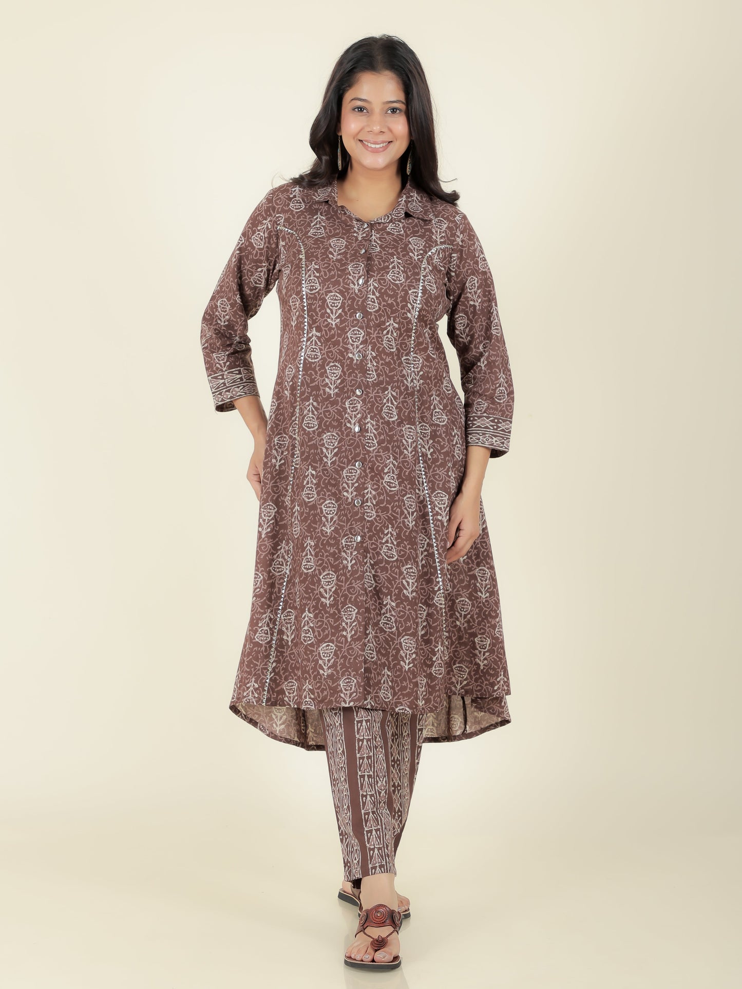 Soft Cotton Floral Kurta