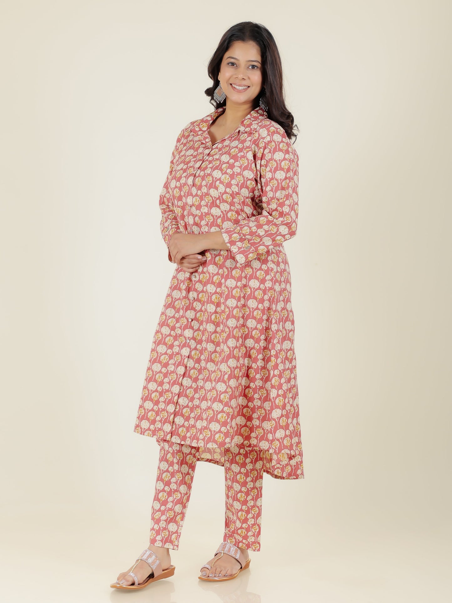 Soft Cotton Floral Kurta