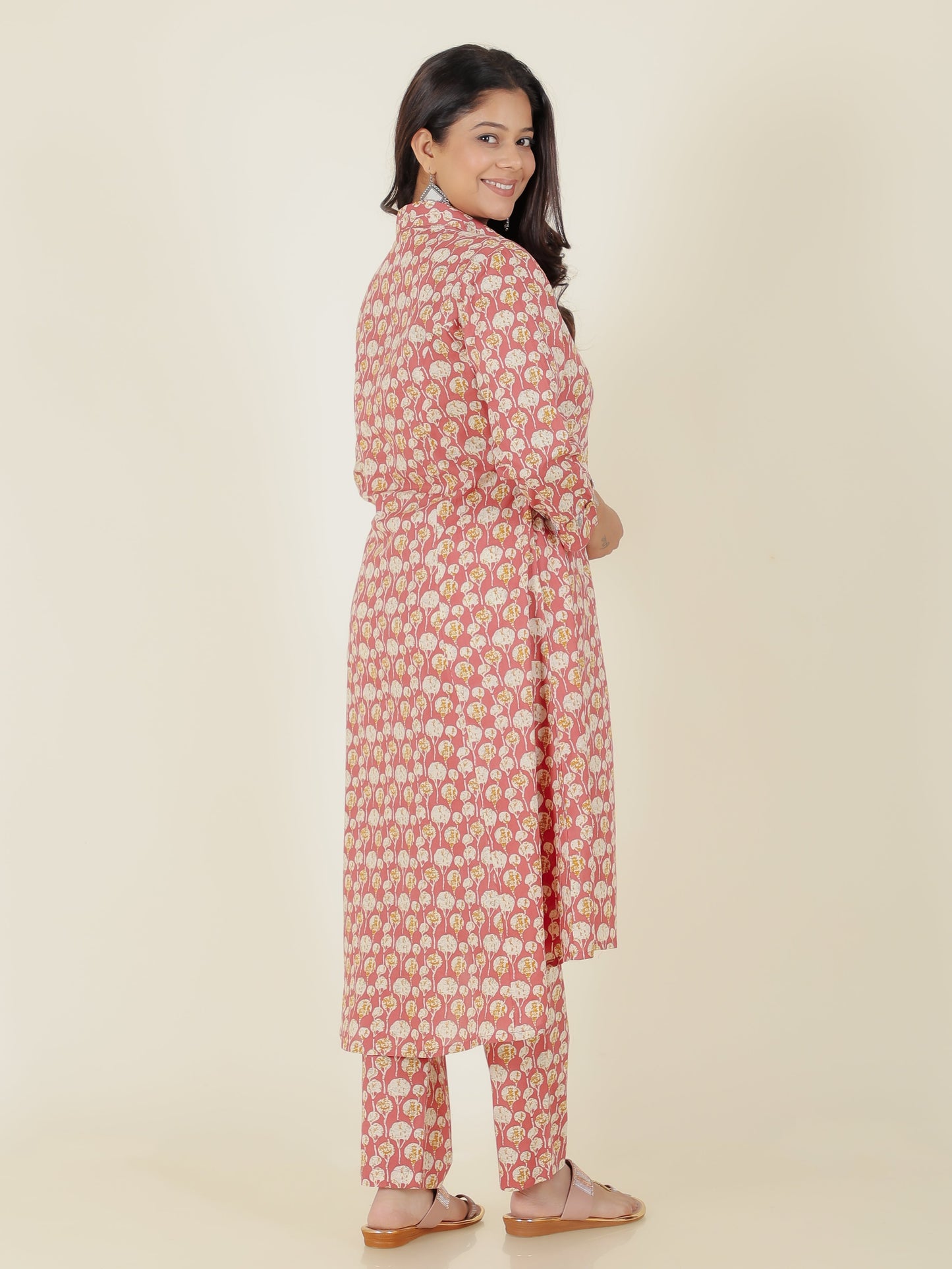 Soft Cotton Floral Kurta