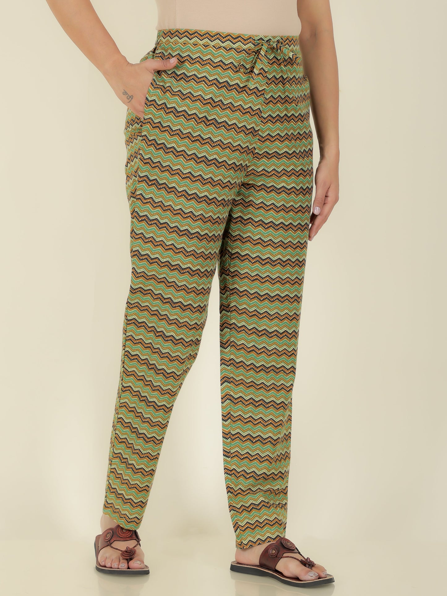 Soft Cotton Chevron Pant