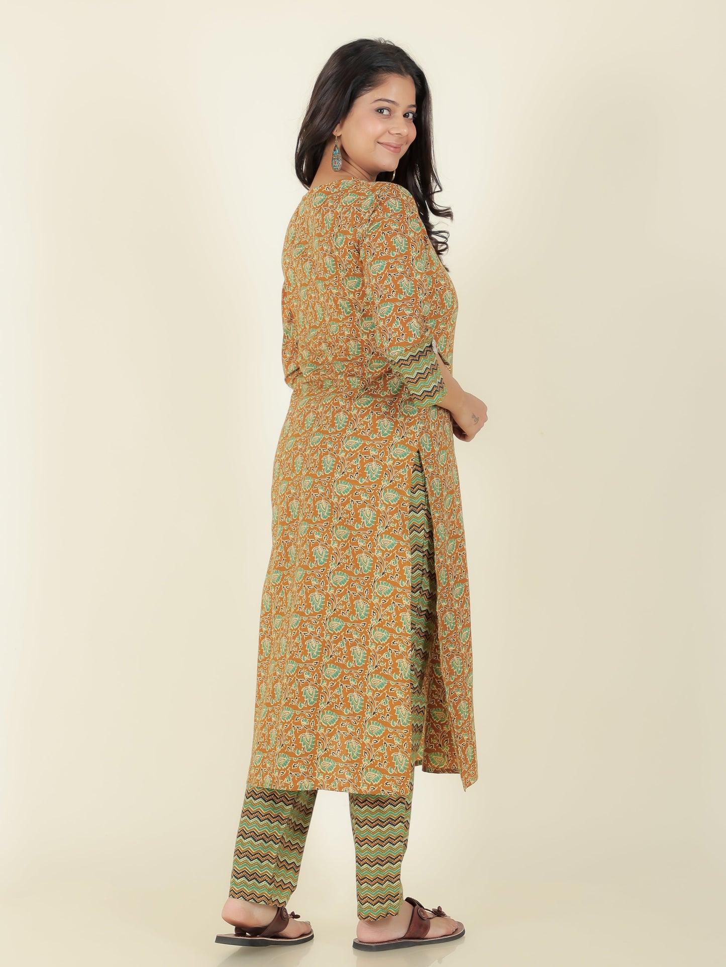 Soft Cotton Floral Kurta