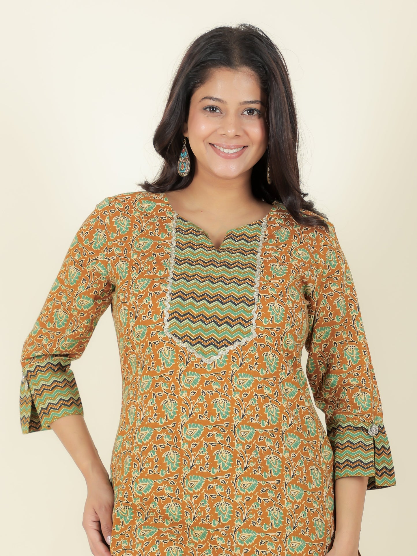 Soft Cotton Floral Kurta