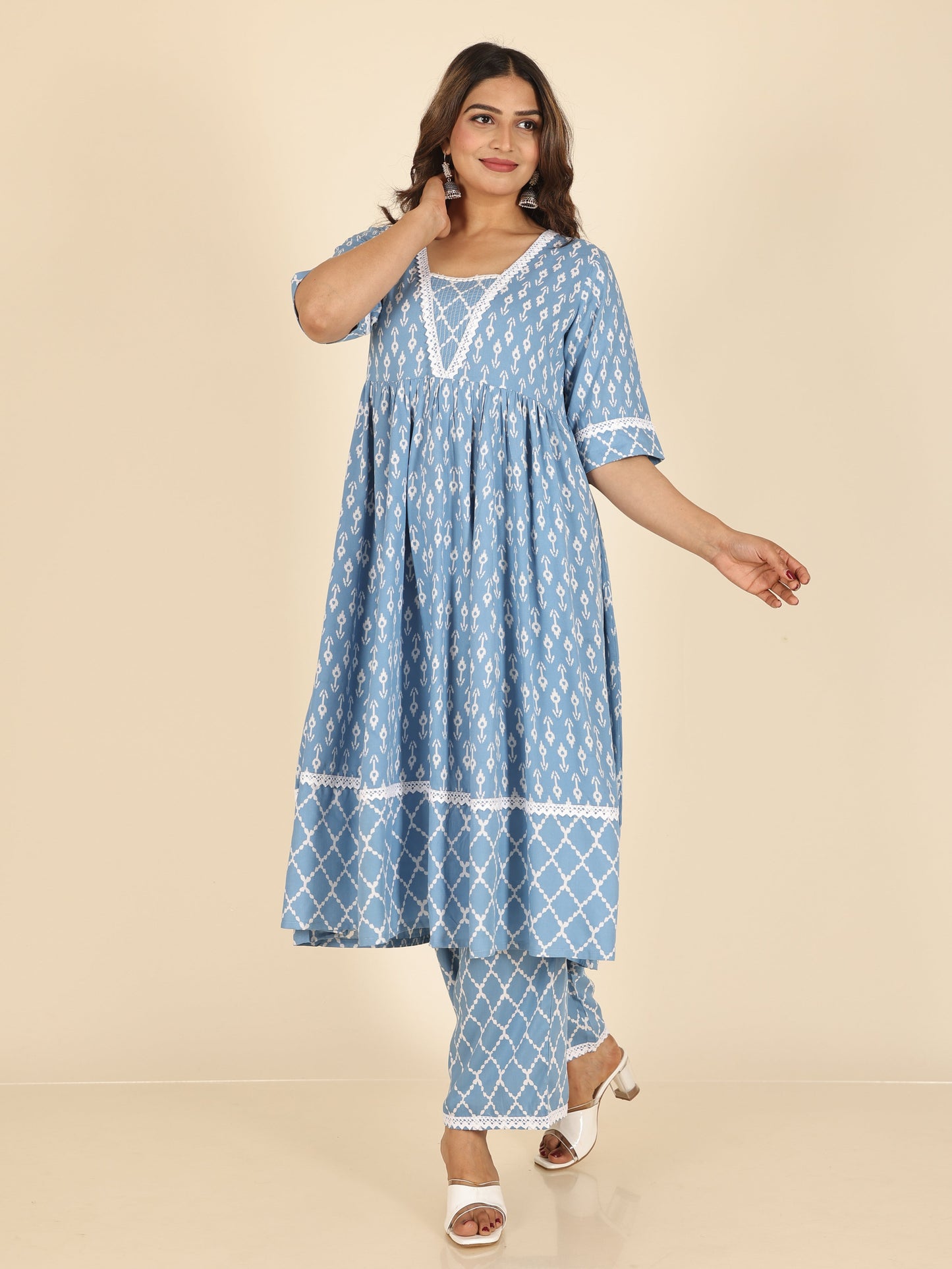 Rayon Ikat Kurta