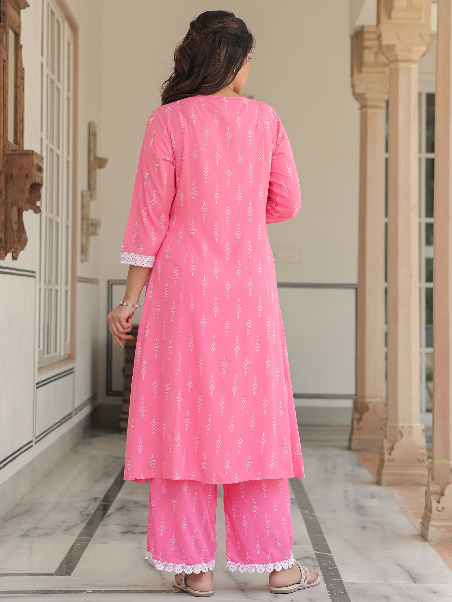 Rayon Geometric Kurta