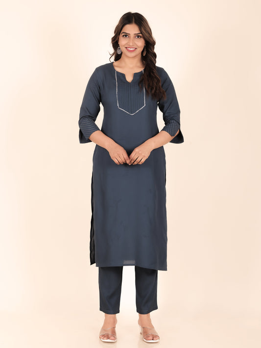 Rayon Solid Kurta