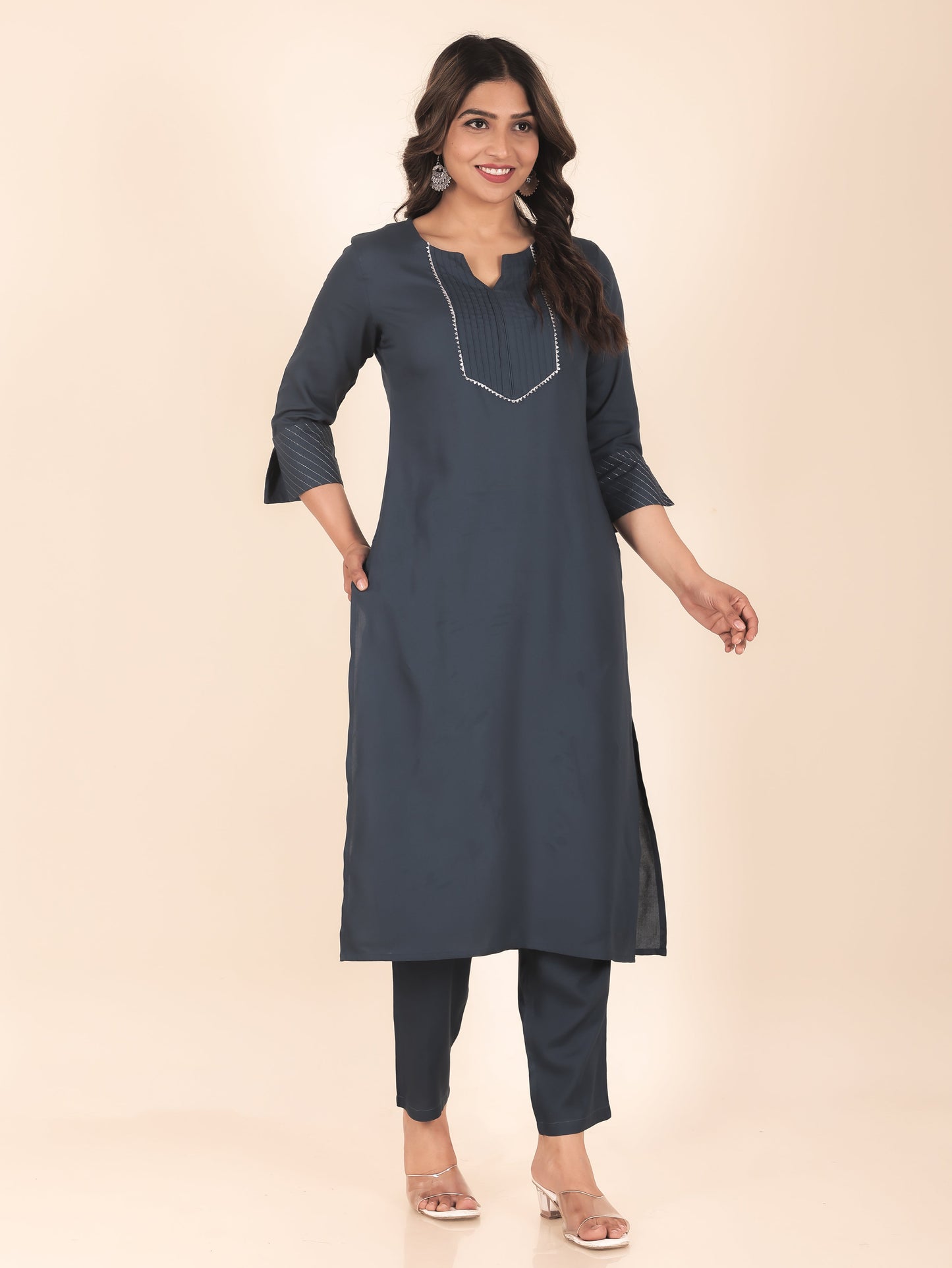 Rayon Solid Kurta