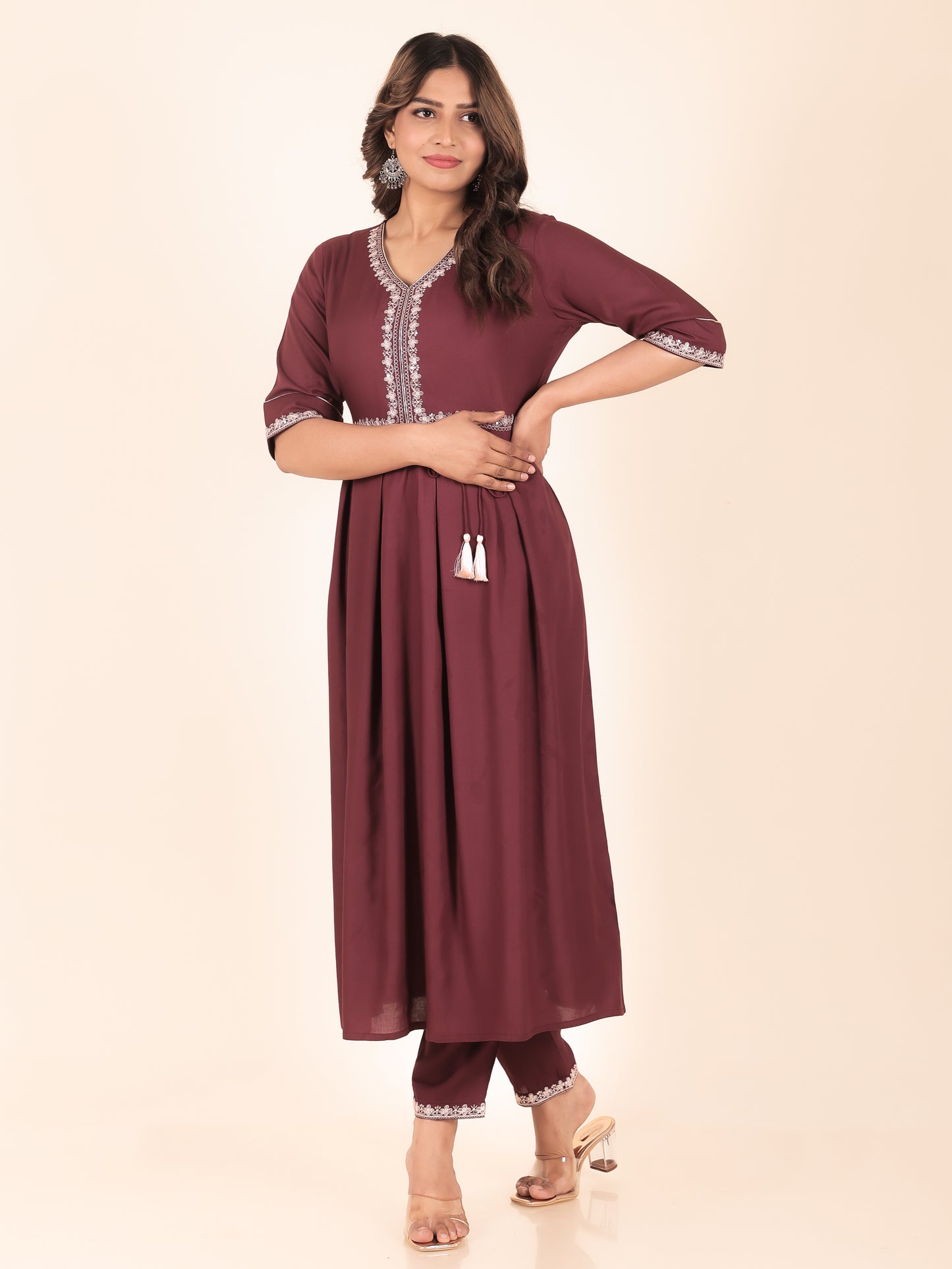 Rayon Solid Kurta