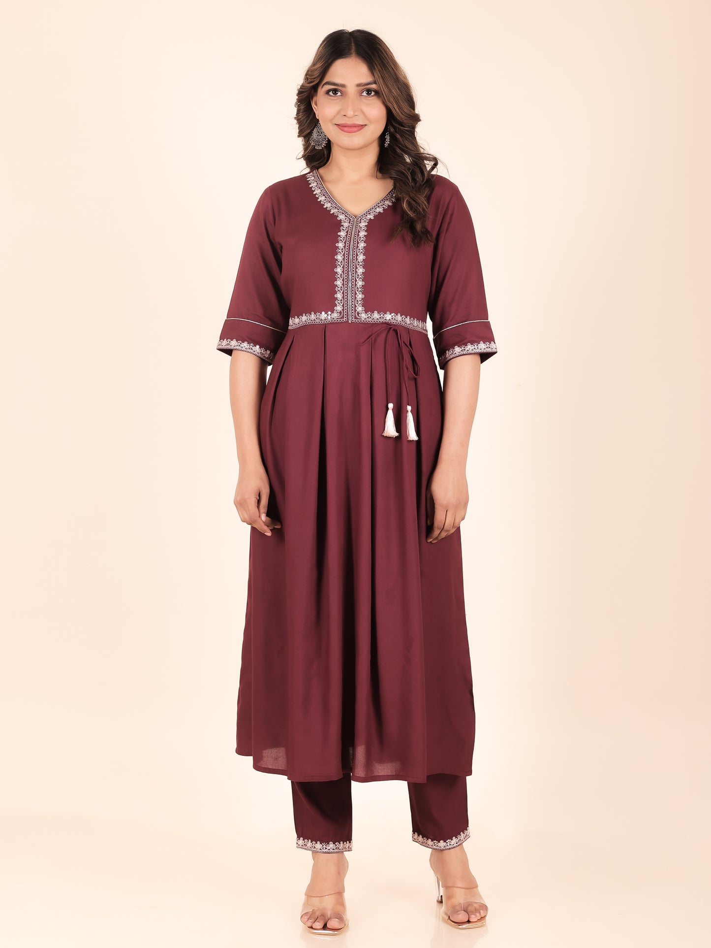 Rayon Solid Kurta