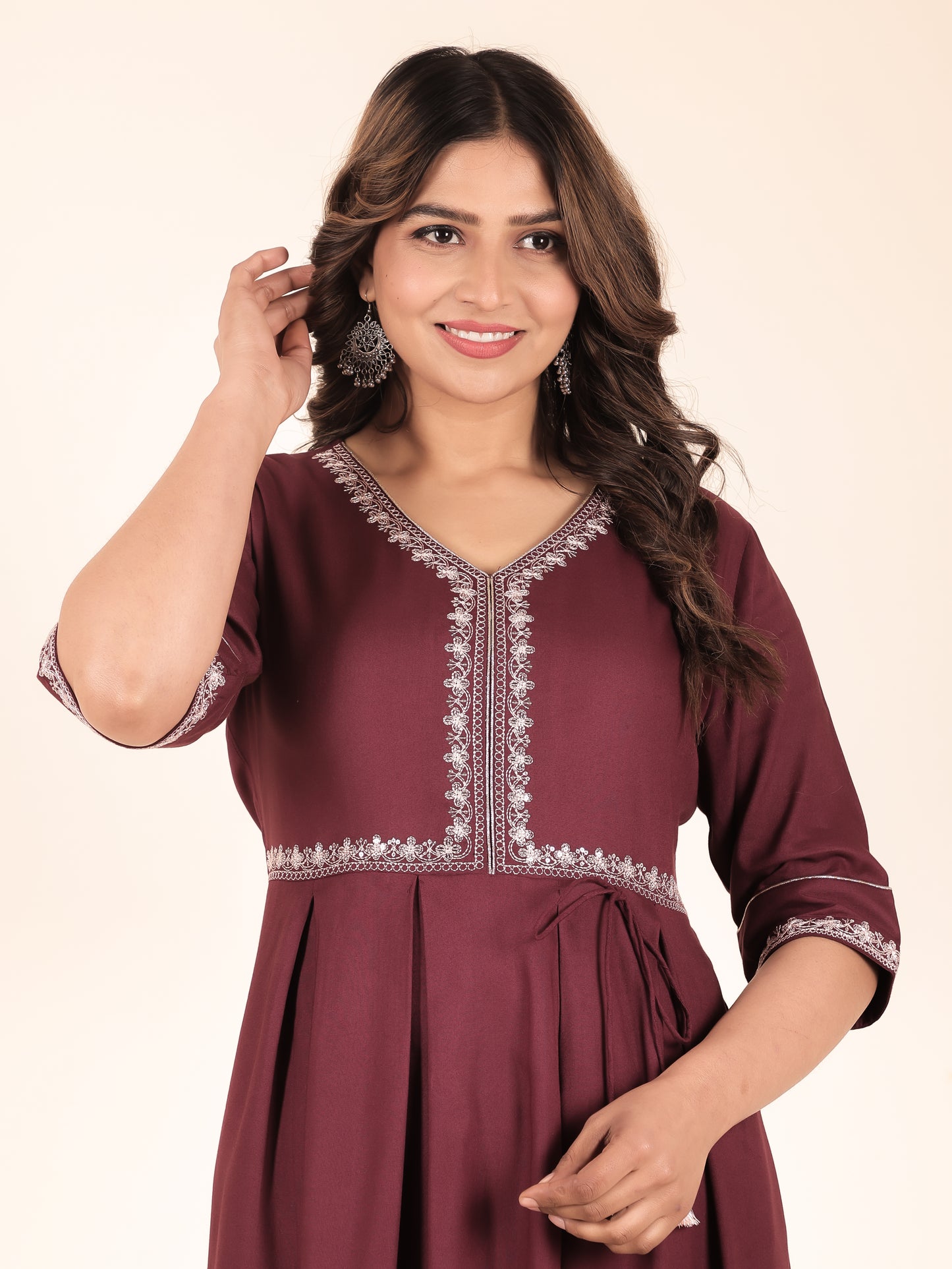 Rayon Solid Kurta