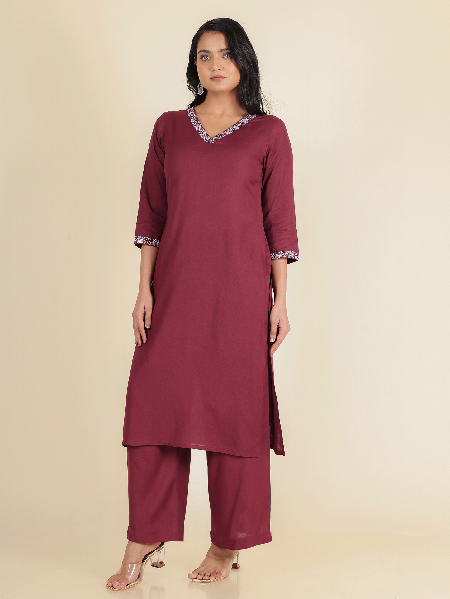 Rayon Solid Kurta