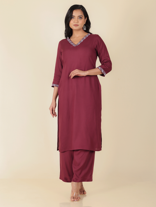 Rayon Solid Kurta