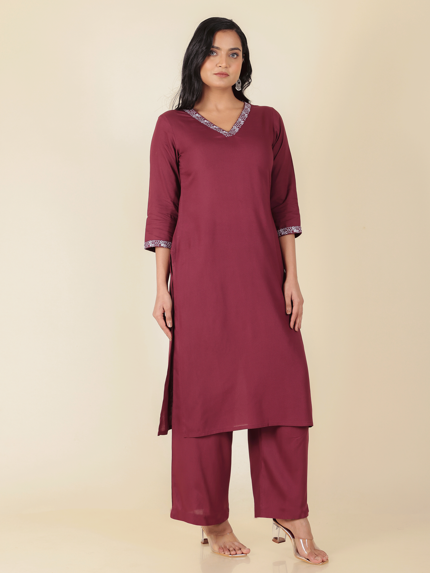 Rayon Solid Kurta