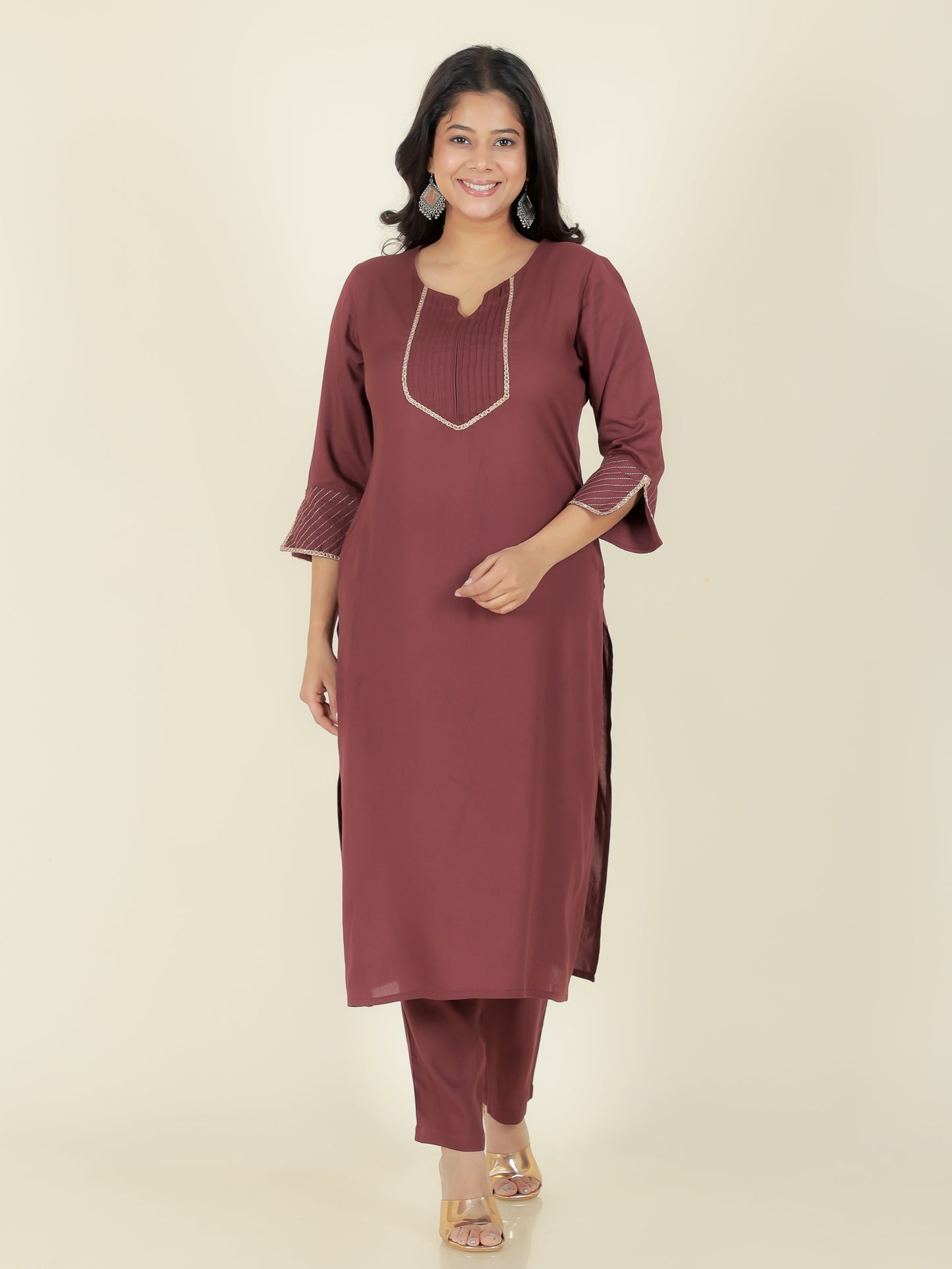 Rayon Solid Kurta