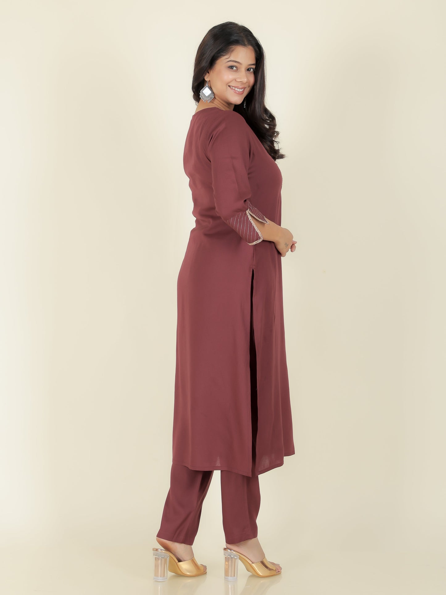 Rayon Solid Kurta