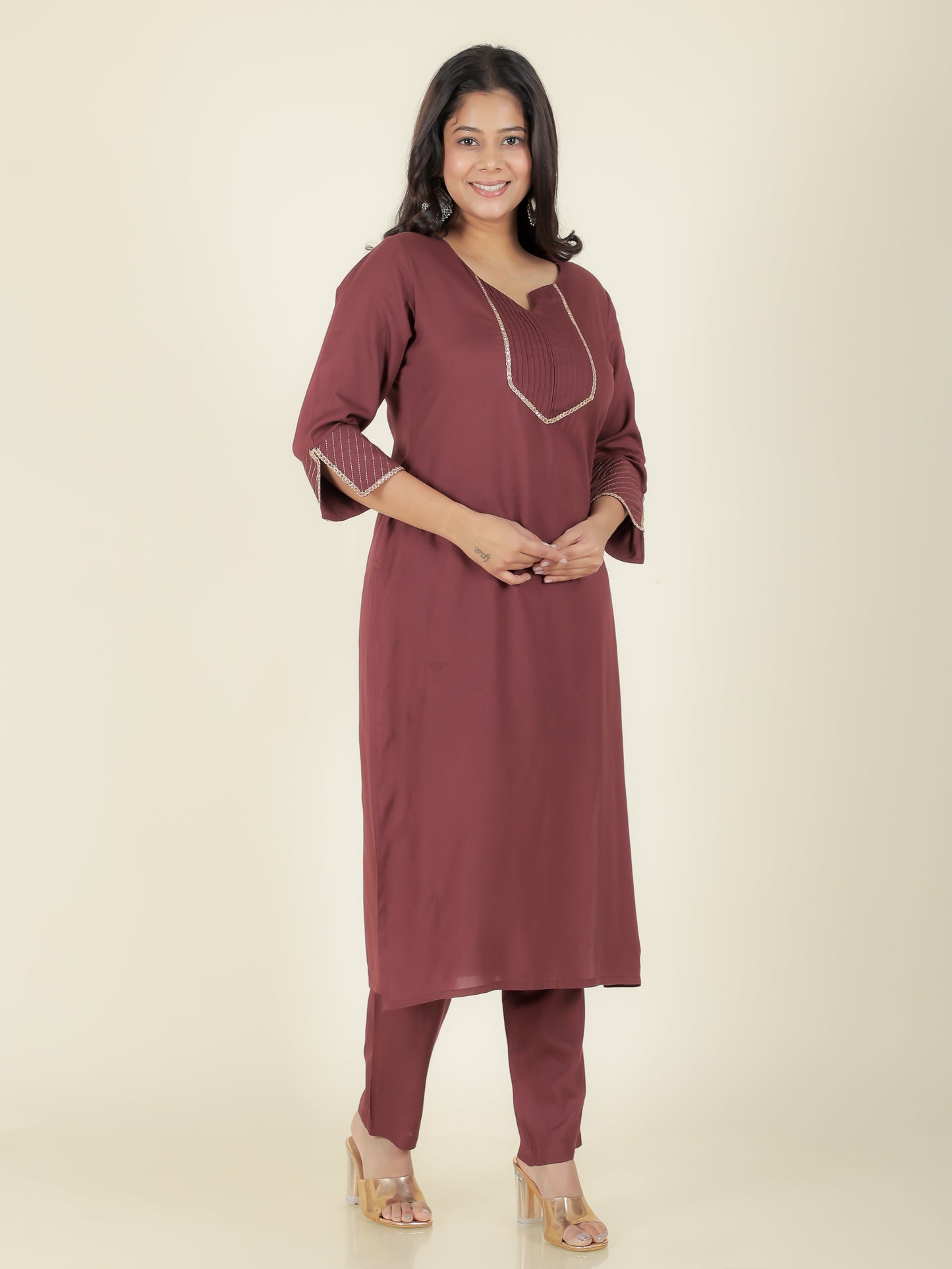 Rayon Solid Kurta