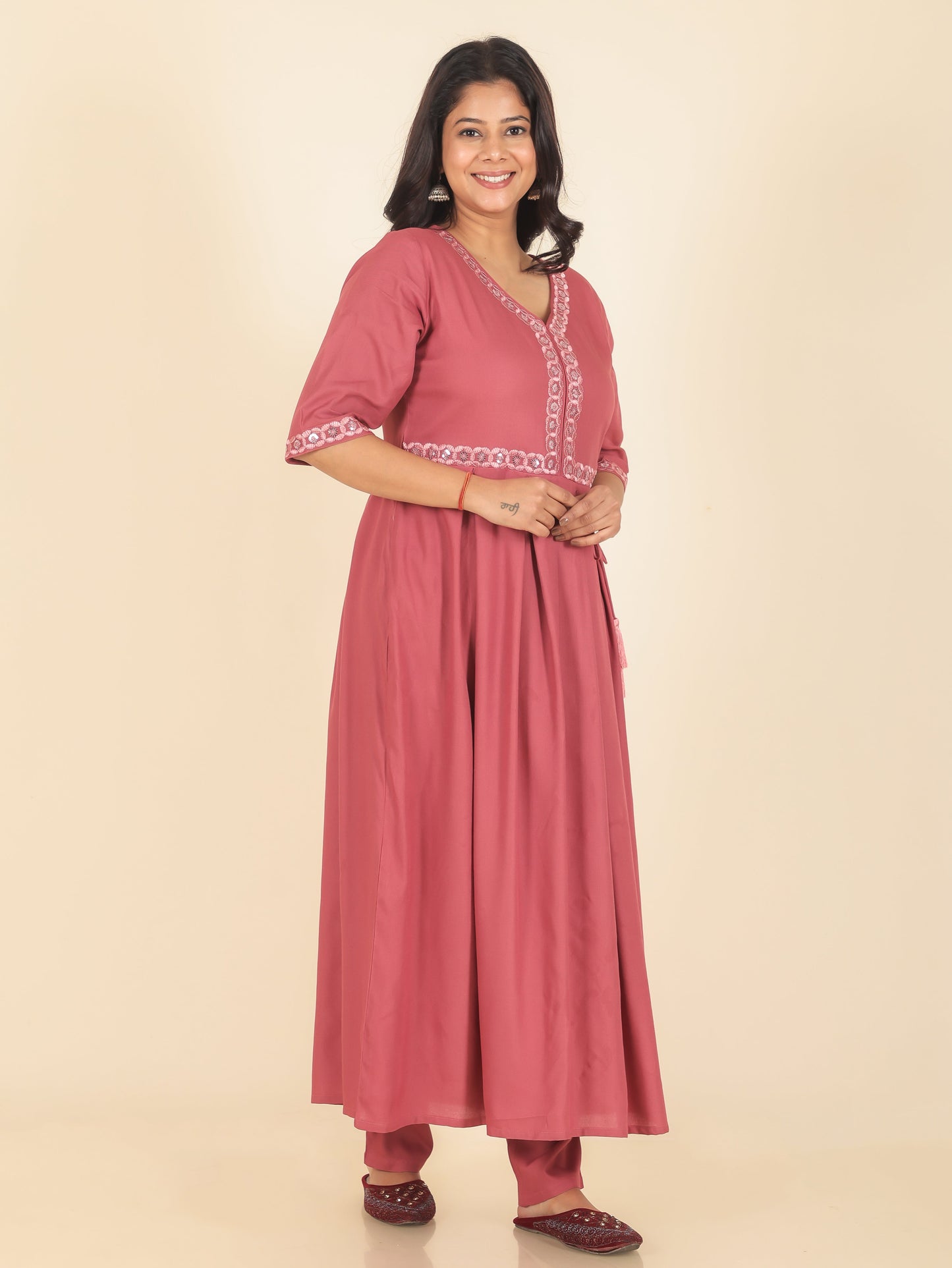 Rayon Solid Kurta