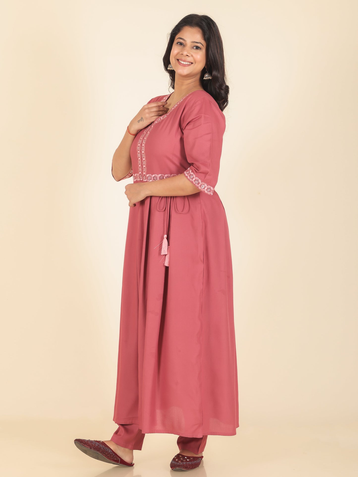 Rayon Solid Kurta