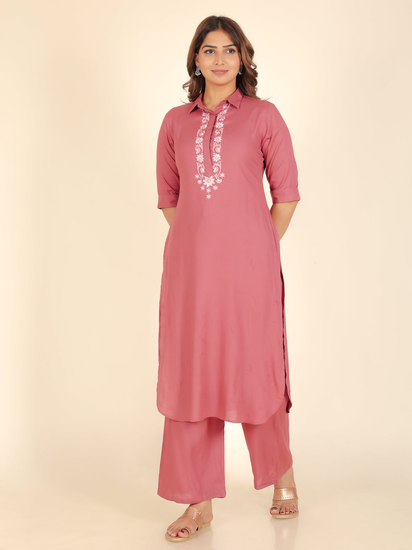 Rayon Solid Kurta