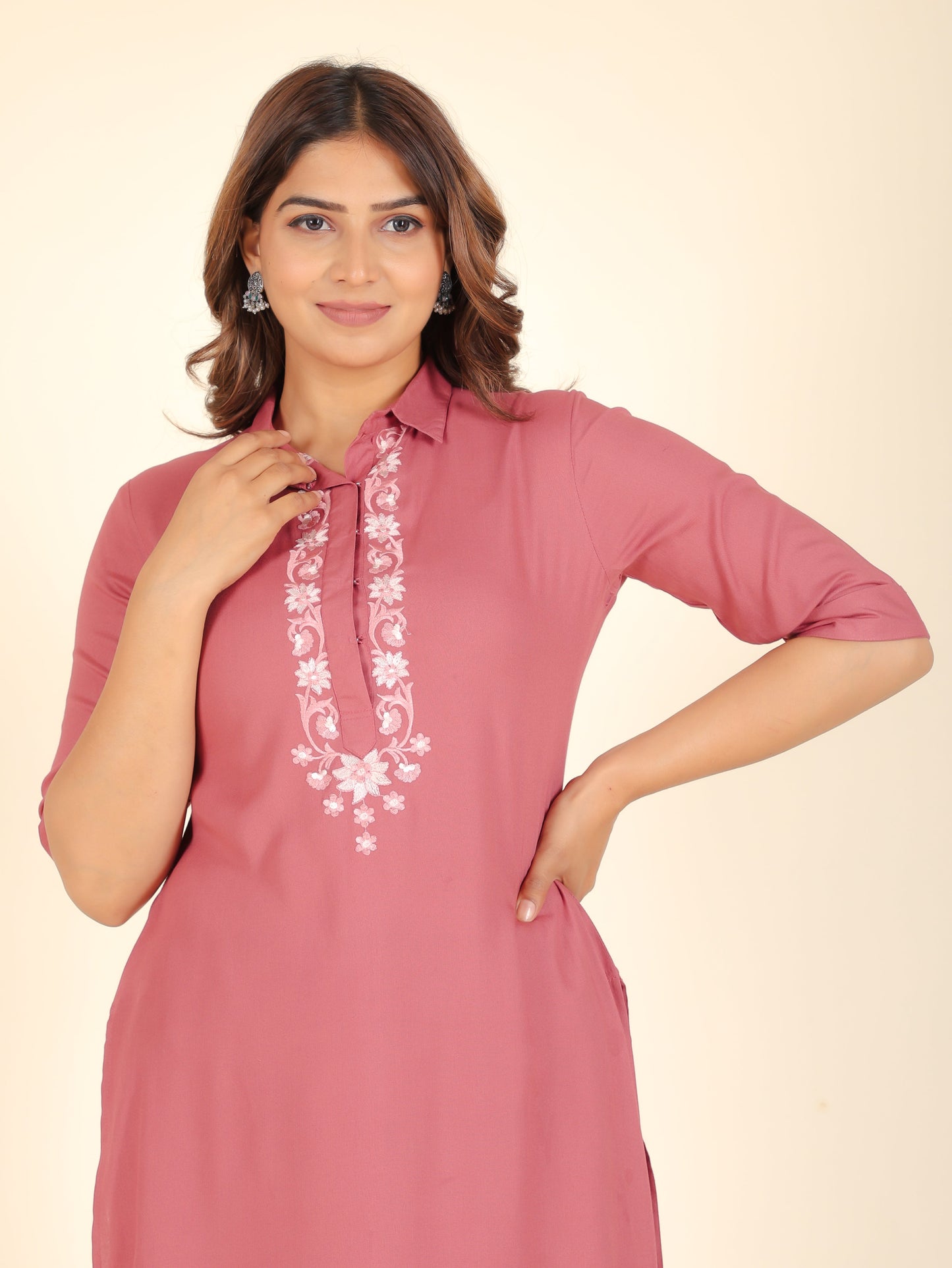 Rayon Solid Kurta