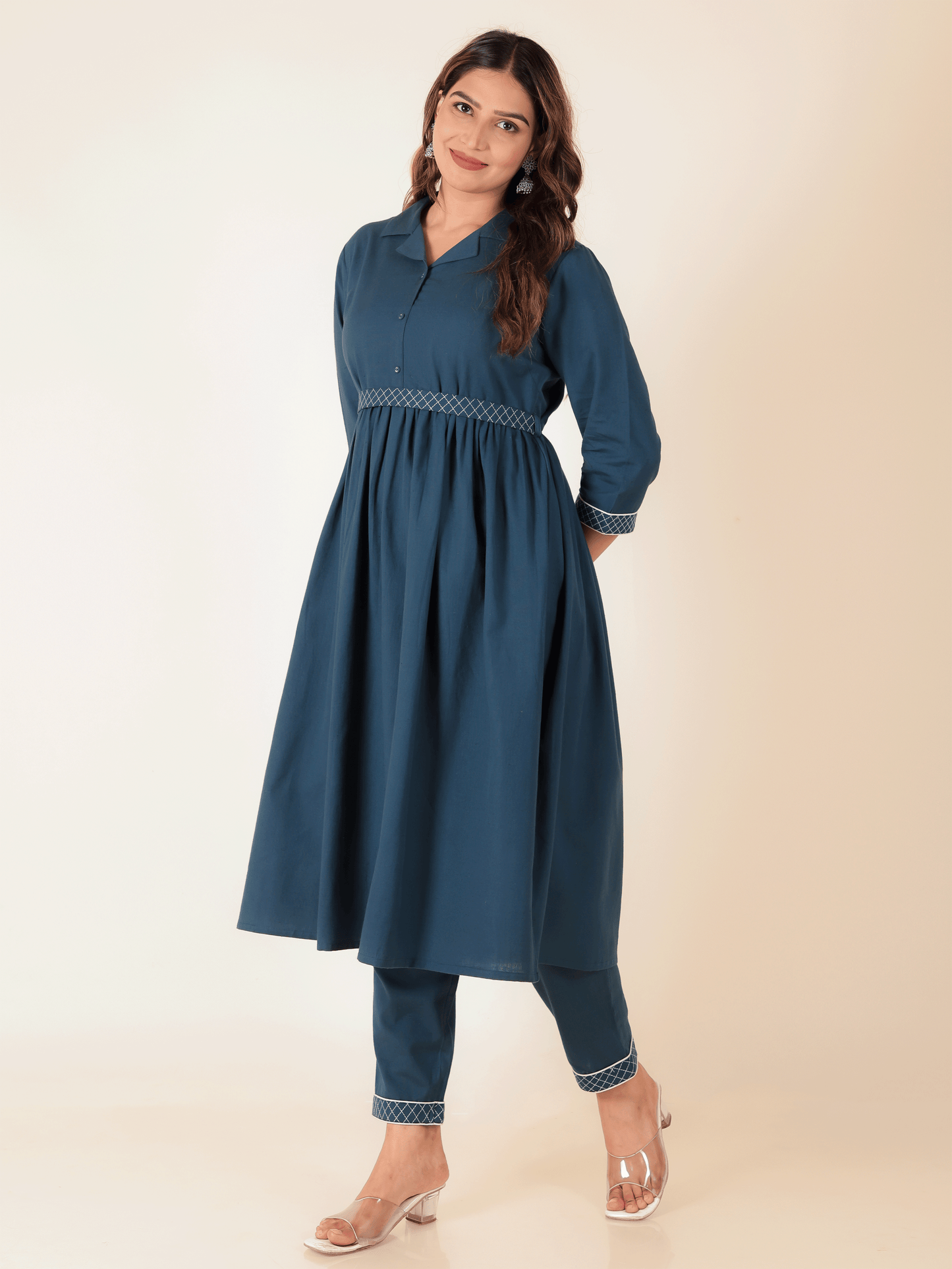 Linen Cotton Solid Kurta