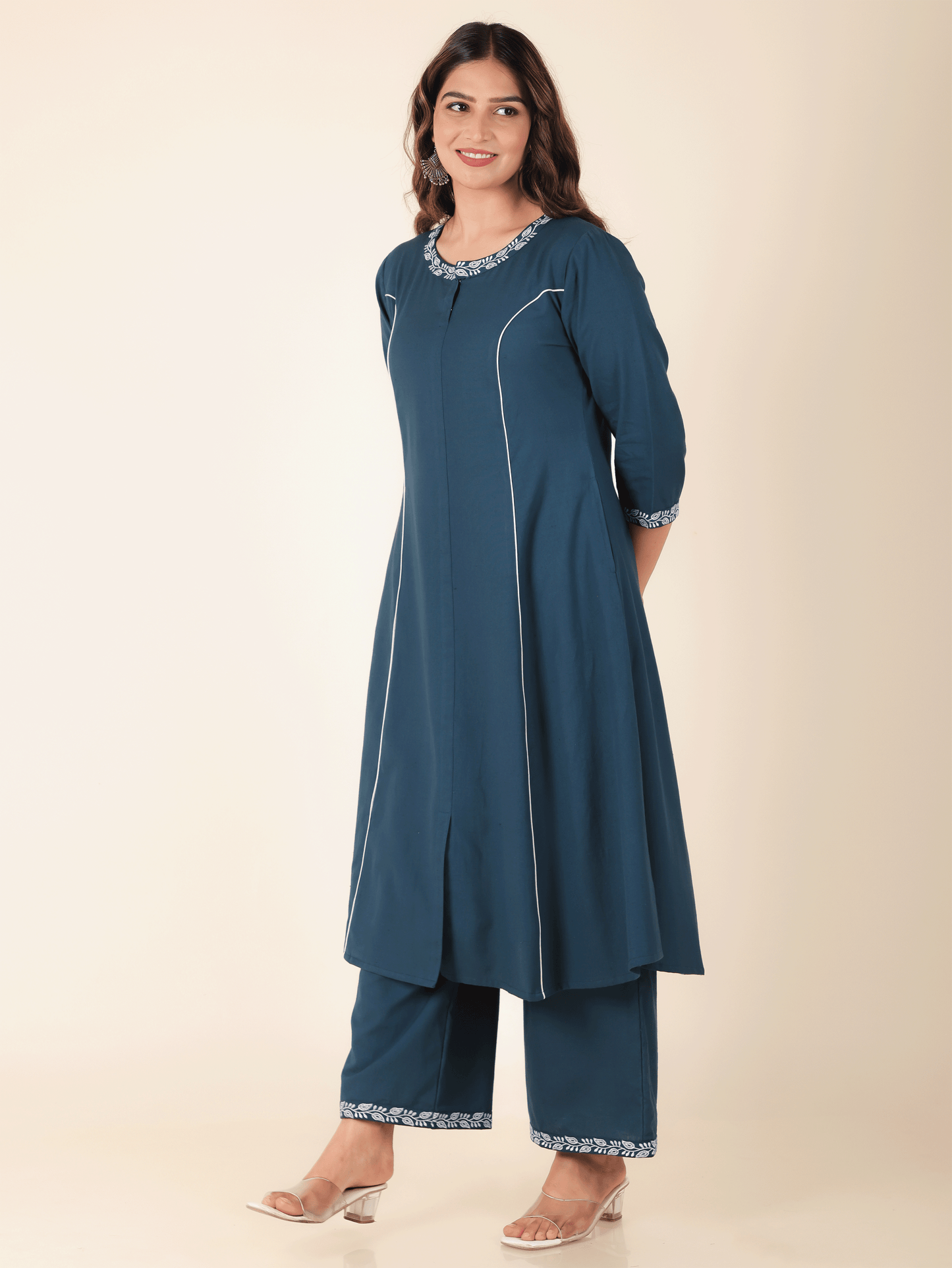 Linen Cotton Solid Kurta