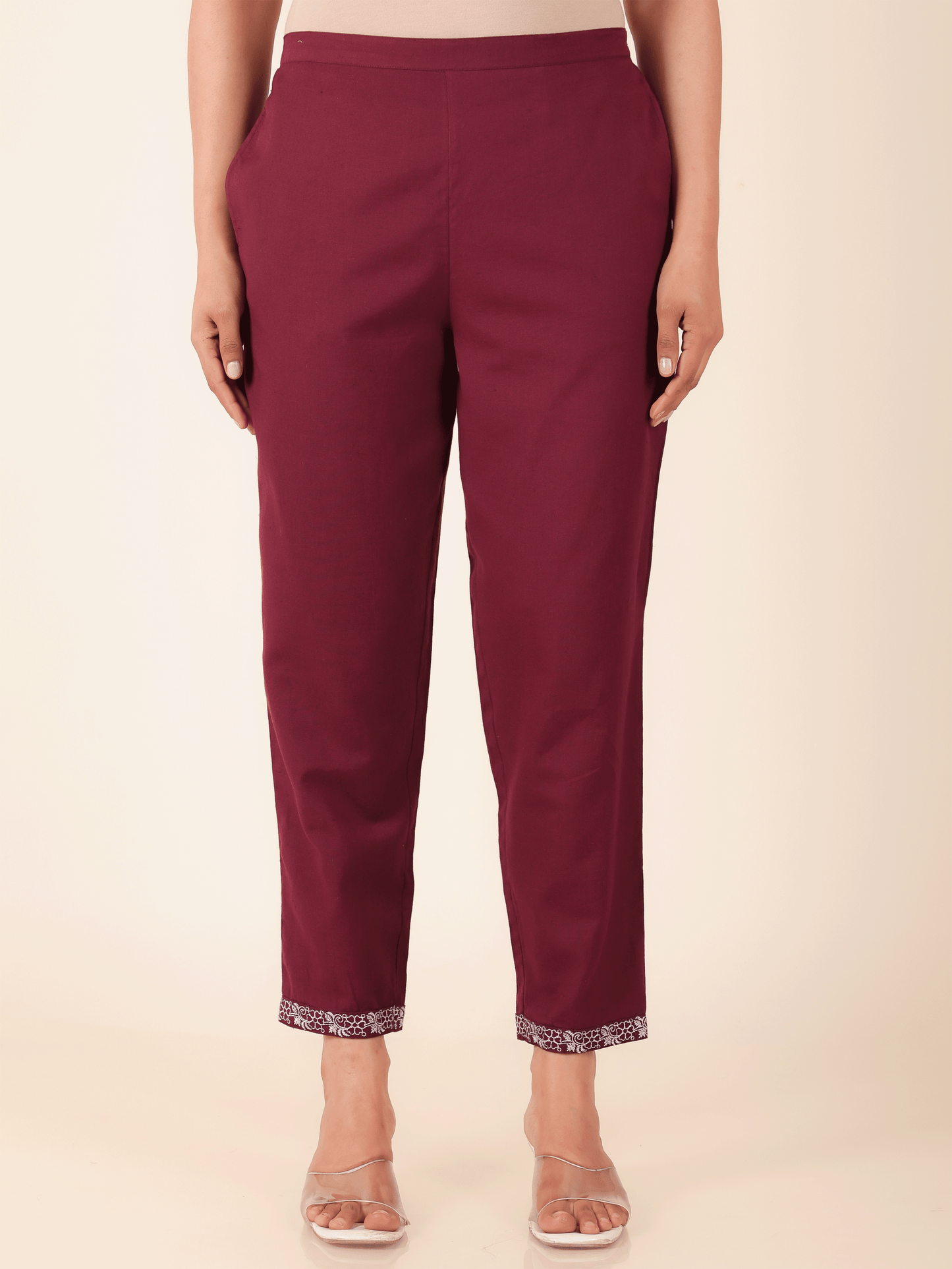 Linen Cotton Solid Pant