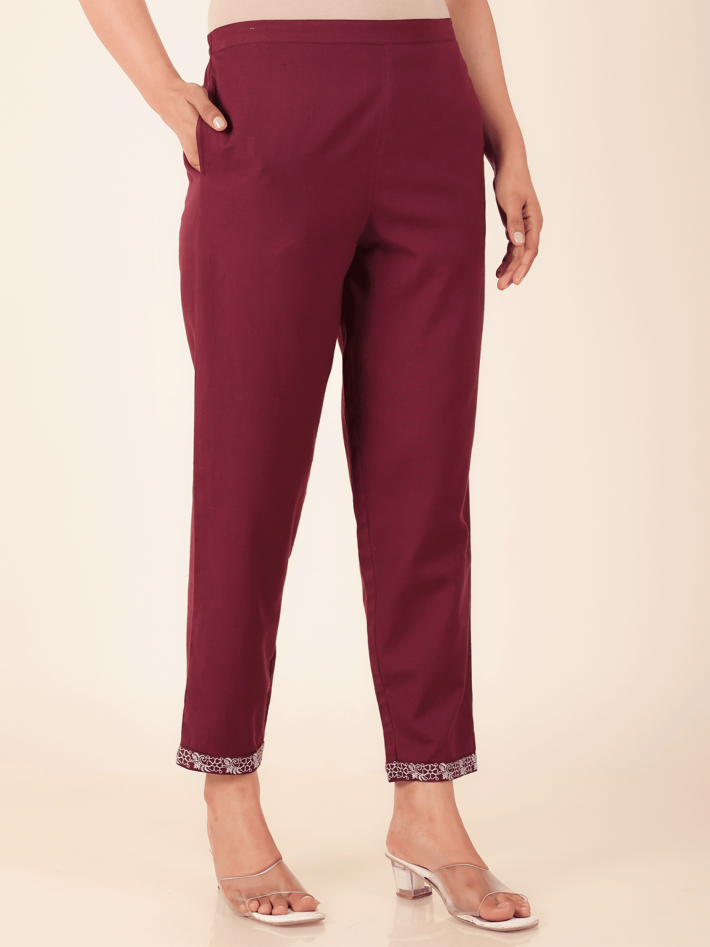 Linen Cotton Solid Pant